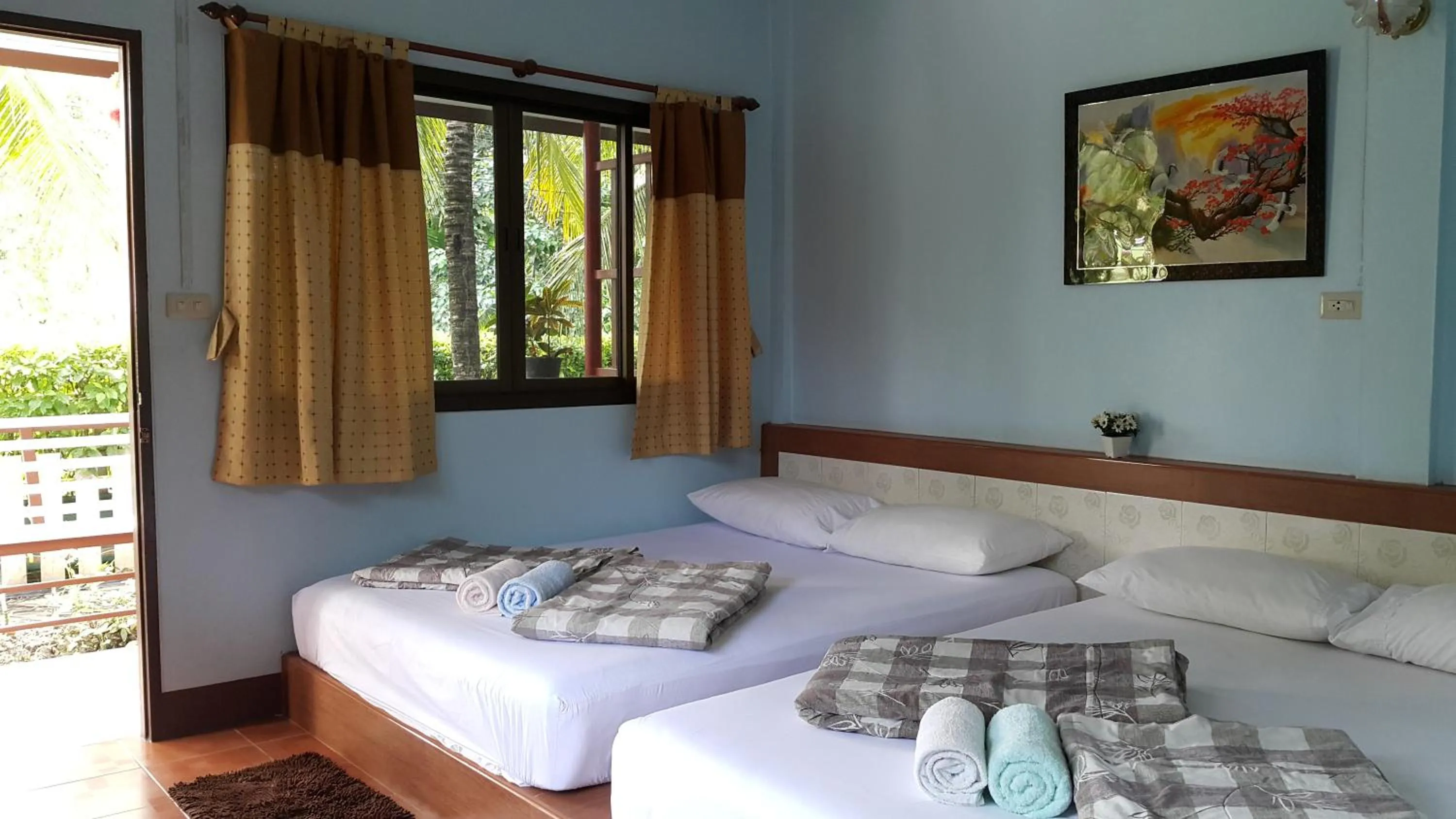 Bed in Warakorn Baansuan Amphawa