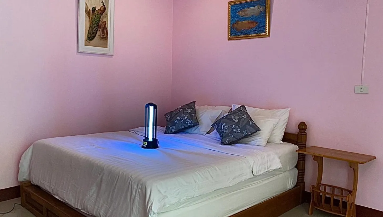 Bed in Warakorn Baansuan Amphawa