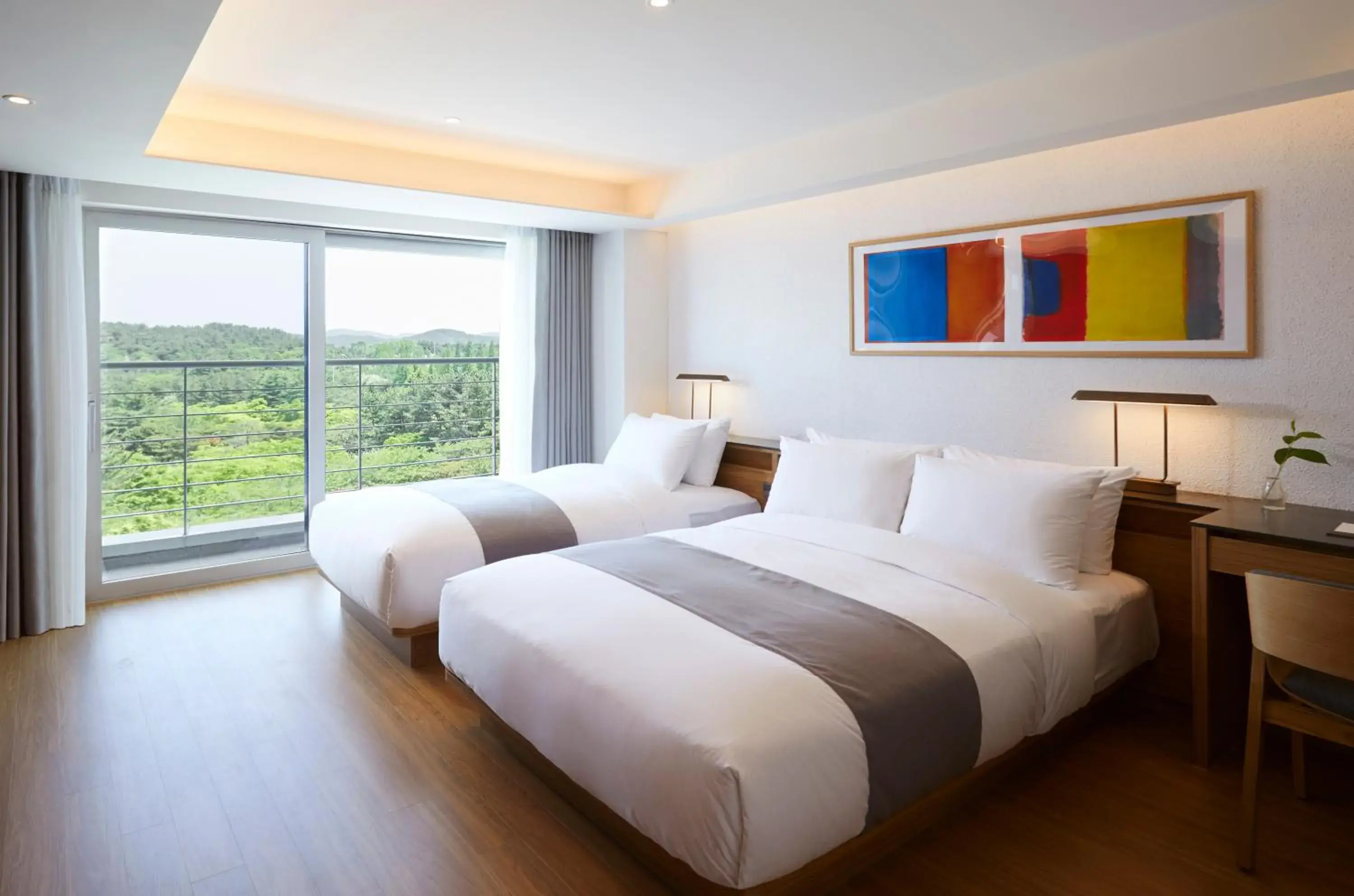 Special Offer - Deluxe Twin Room with Mountain View (Free Access to Swimming Pool for 2Pax)) in Lahan Select Gyeongju Special Offer - Deluxe Twin Room with Mountain View (Free Access to Swimming Pool for 2Pax)) in Lahan Select Gyeongju