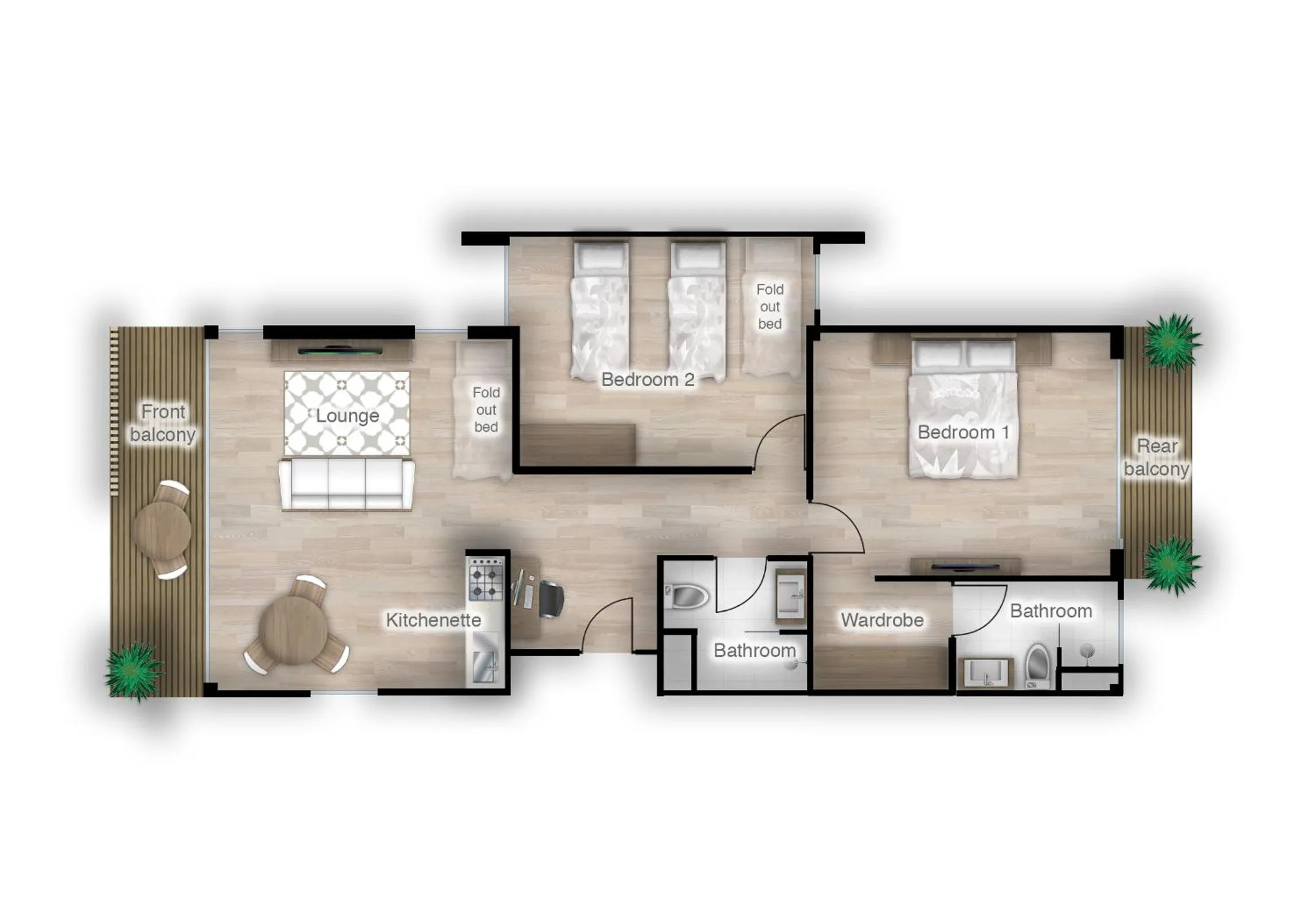 Floor plan in Studio 365 Serviced Apartments