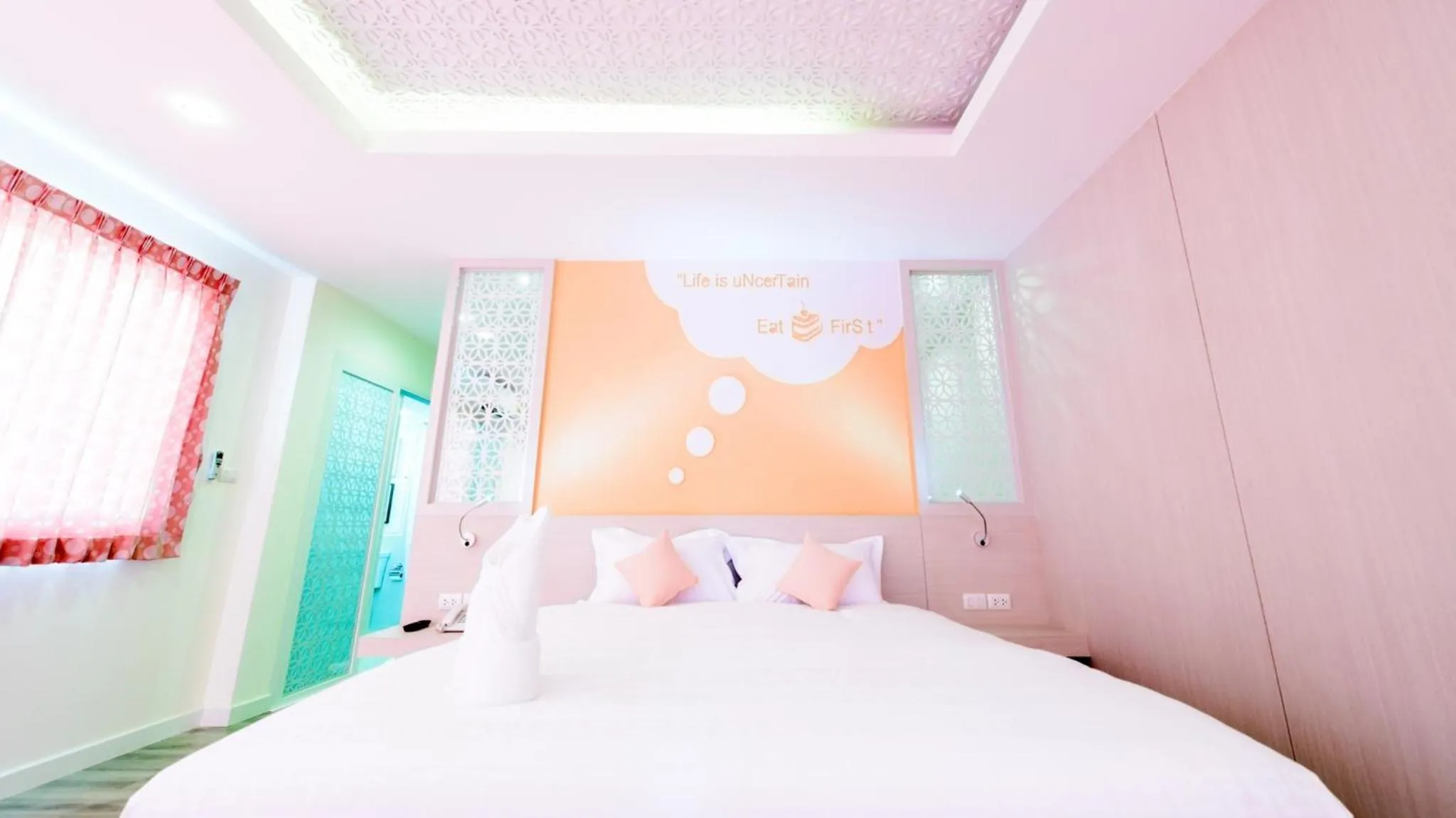 Bathroom, Bed in The Tint At Phuket Town - SHA Plus
