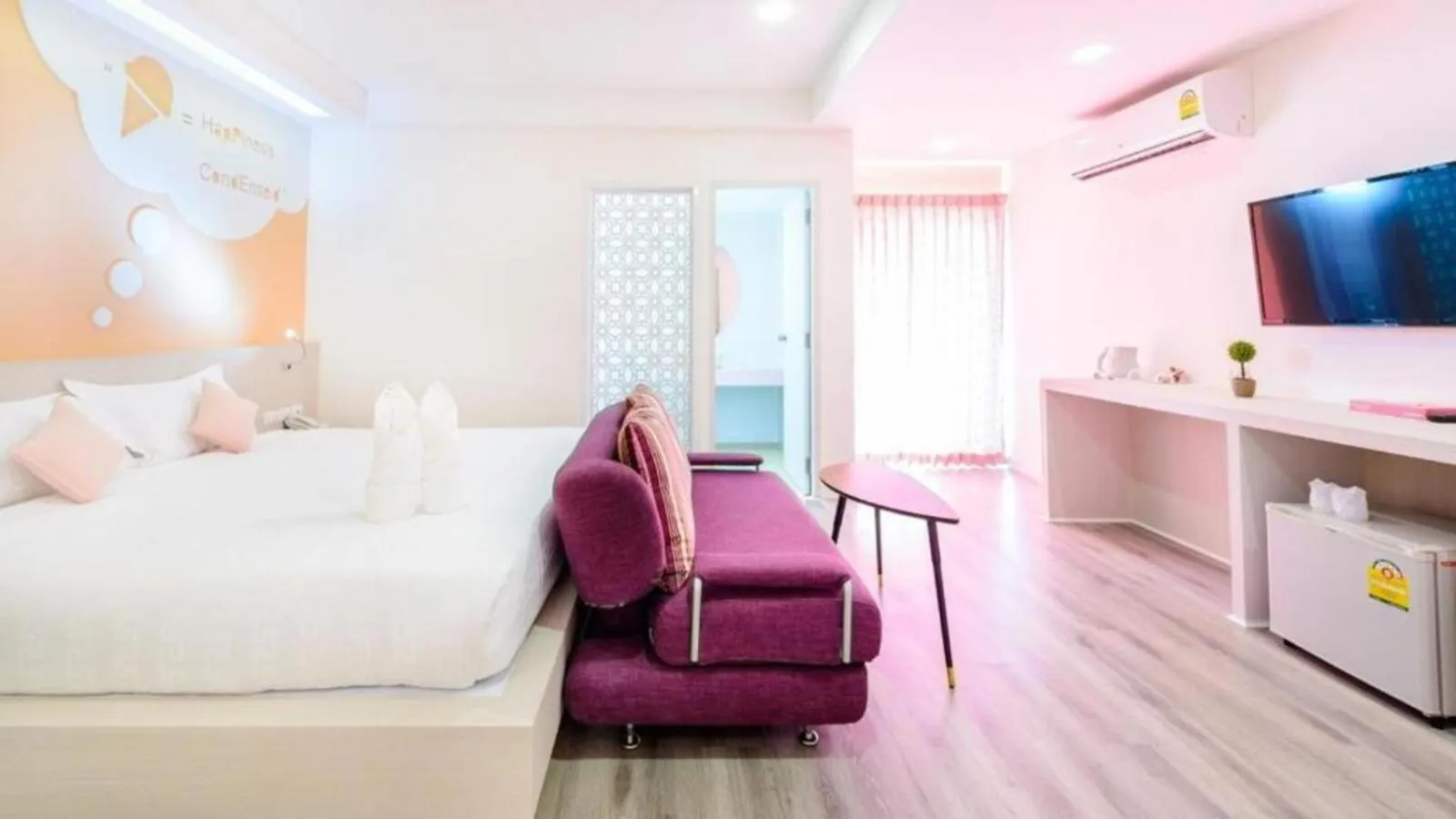Bedroom, Bed in The Tint At Phuket Town - SHA Plus