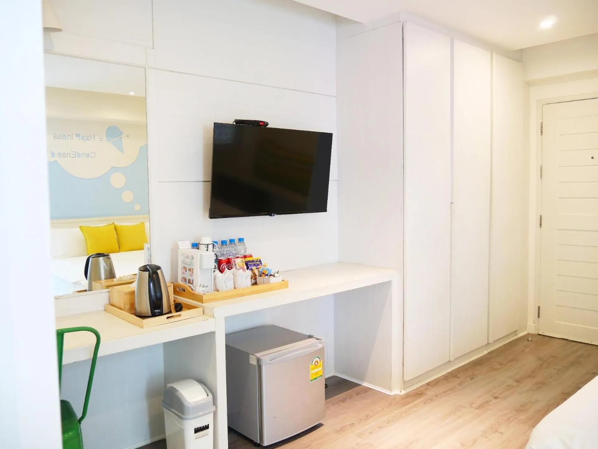 minibar, Bed in The Tint At Phuket Town - SHA Plus