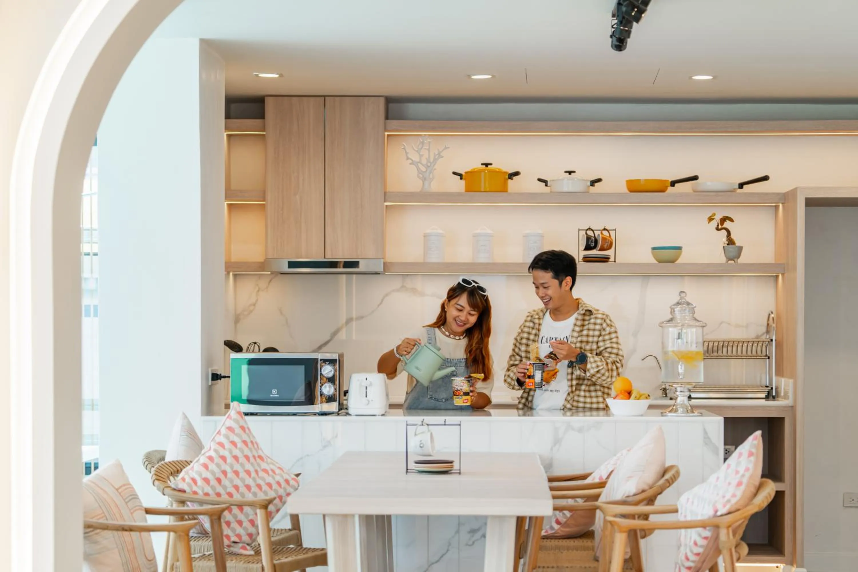 Communal kitchen in The Tint At Phuket Town - SHA Plus