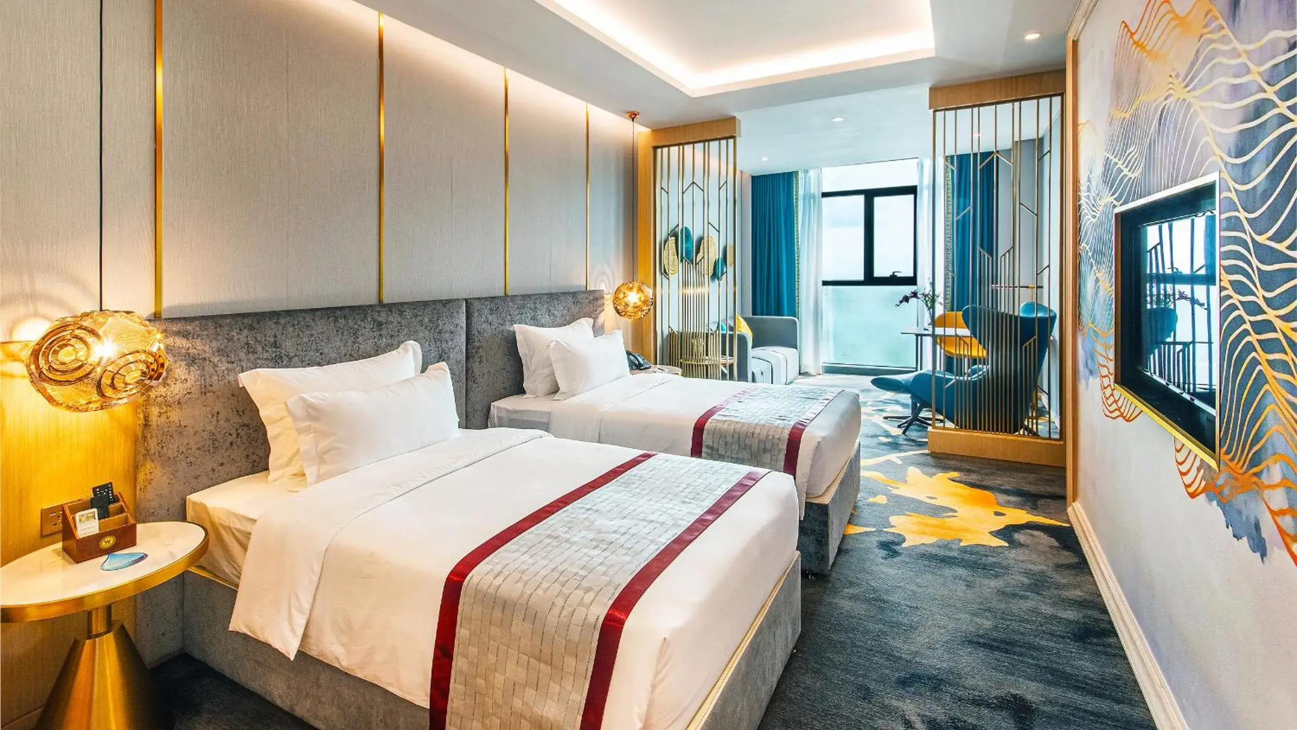 Seaview Premier Studio Twin - Free Mini Bar in Won Majestic Hotel Cambodia Seaview Premier Studio Twin - Free Mini Bar in Won Majestic Hotel Cambodia