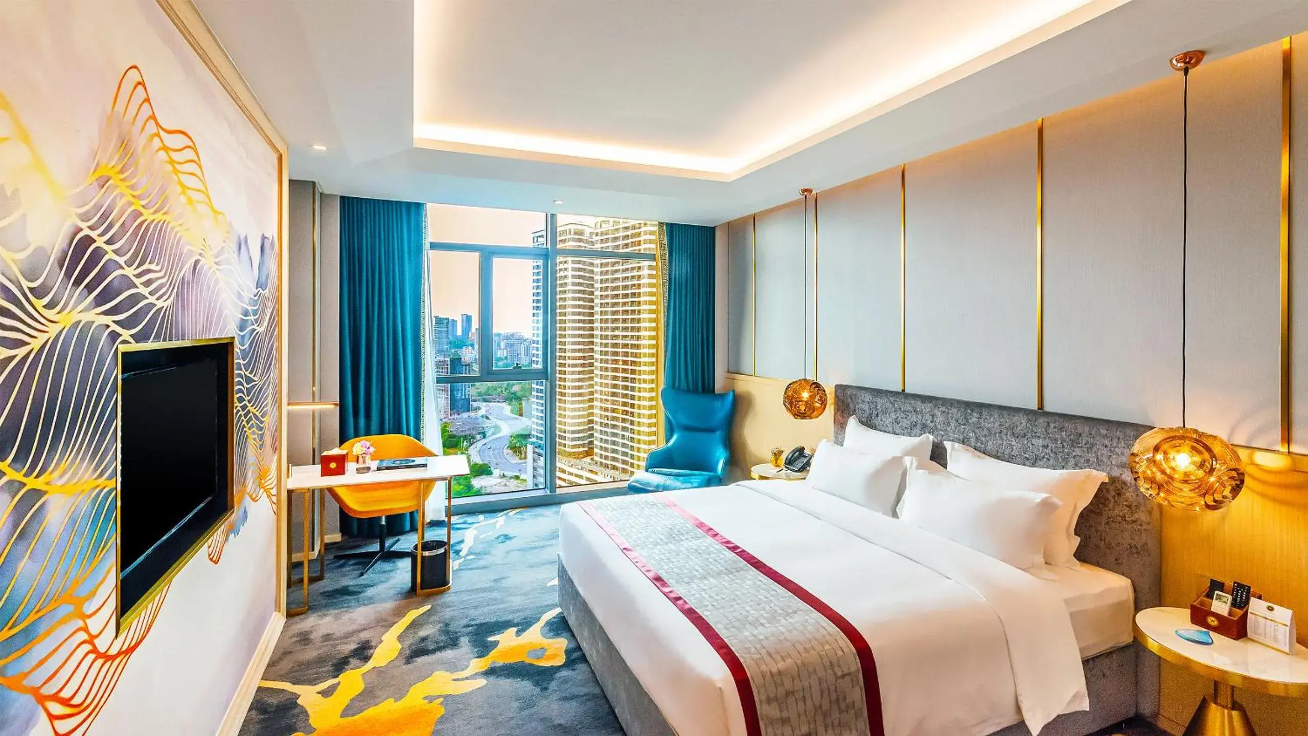 Deluxe King Room - Free Mini Bar in Won Majestic Hotel Cambodia Deluxe King Room - Free Mini Bar in Won Majestic Hotel Cambodia