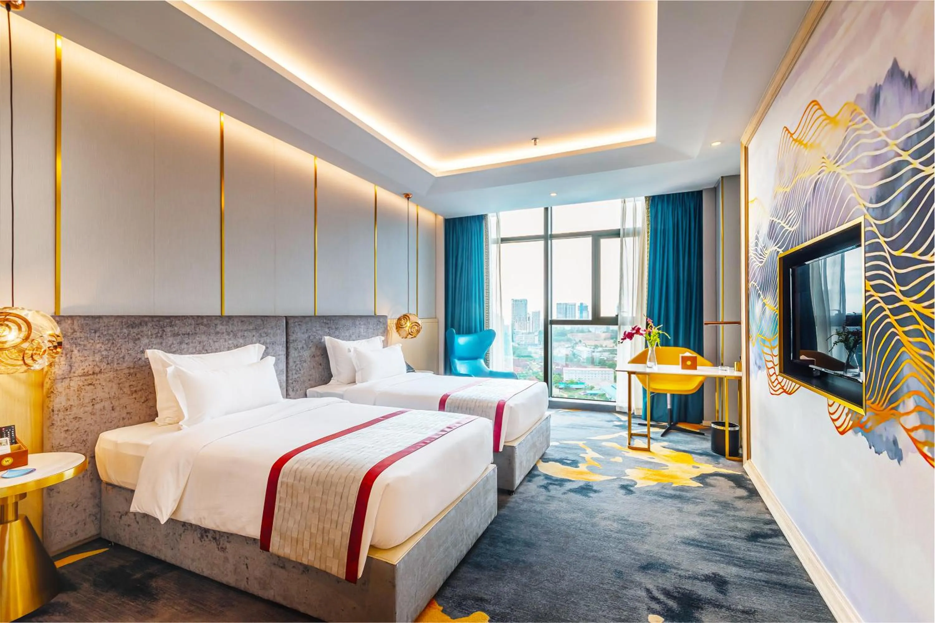 Bedroom, Bed in Won Majestic Hotel Cambodia