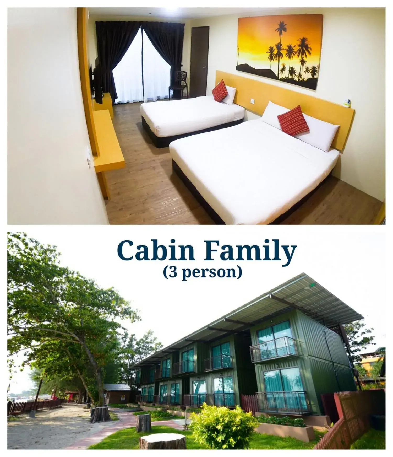 Superior Triple Room with Sea View in Delta Chenang Resort Superior Triple Room with Sea View in Delta Chenang Resort