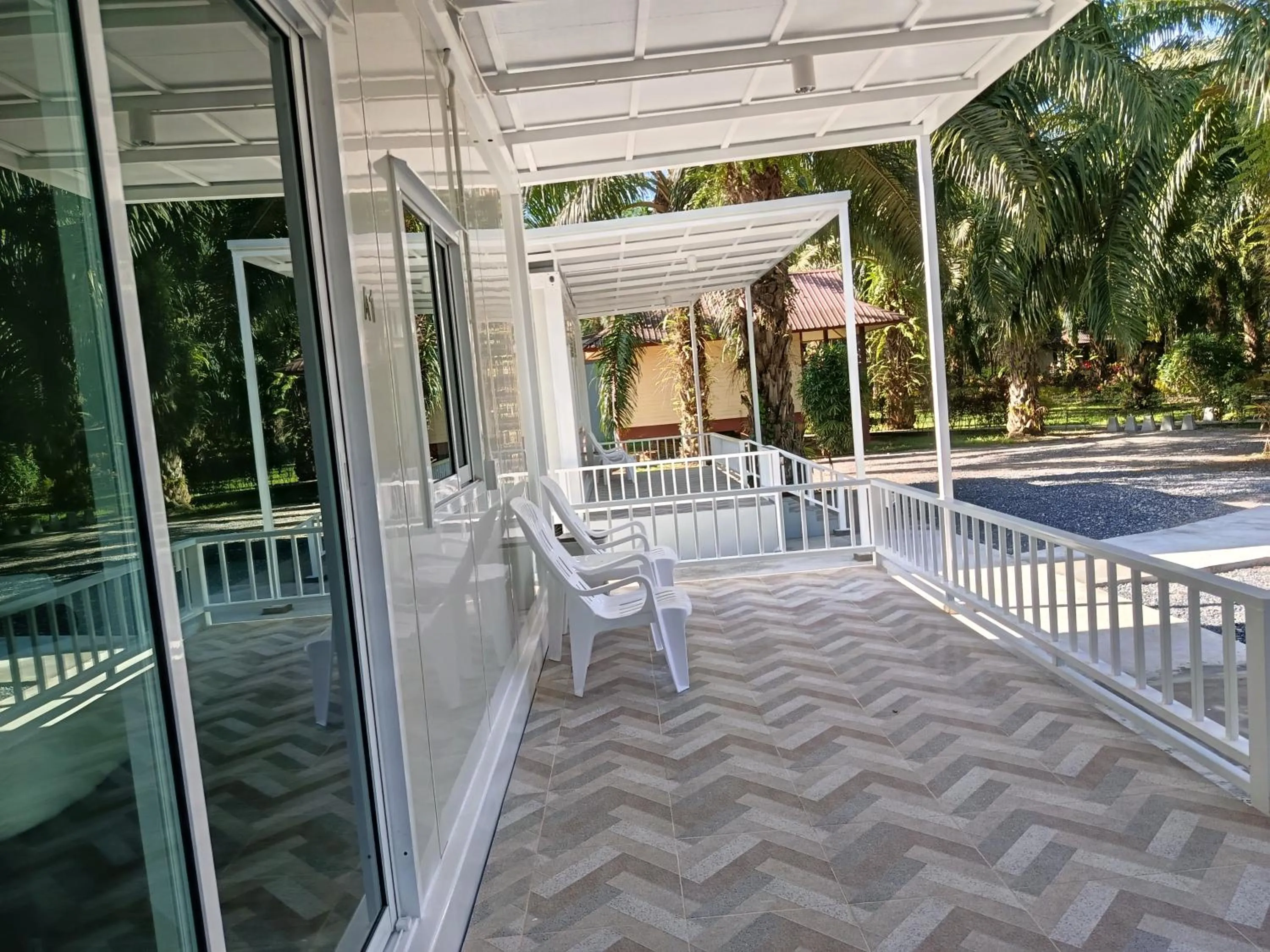 Patio in Khao Sok Palm Garden Resort