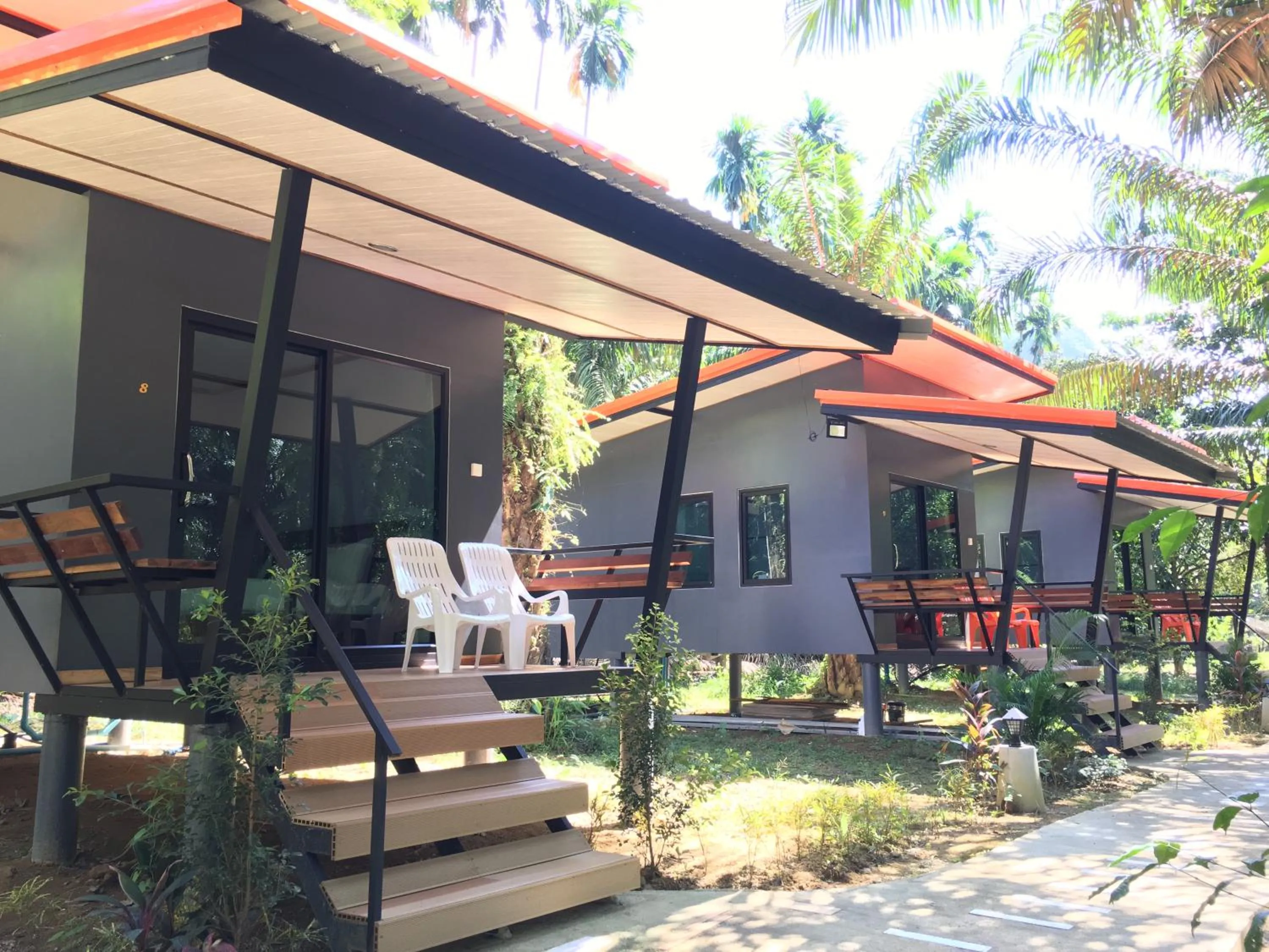 Inner courtyard view in Khao Sok Palm Garden Resort