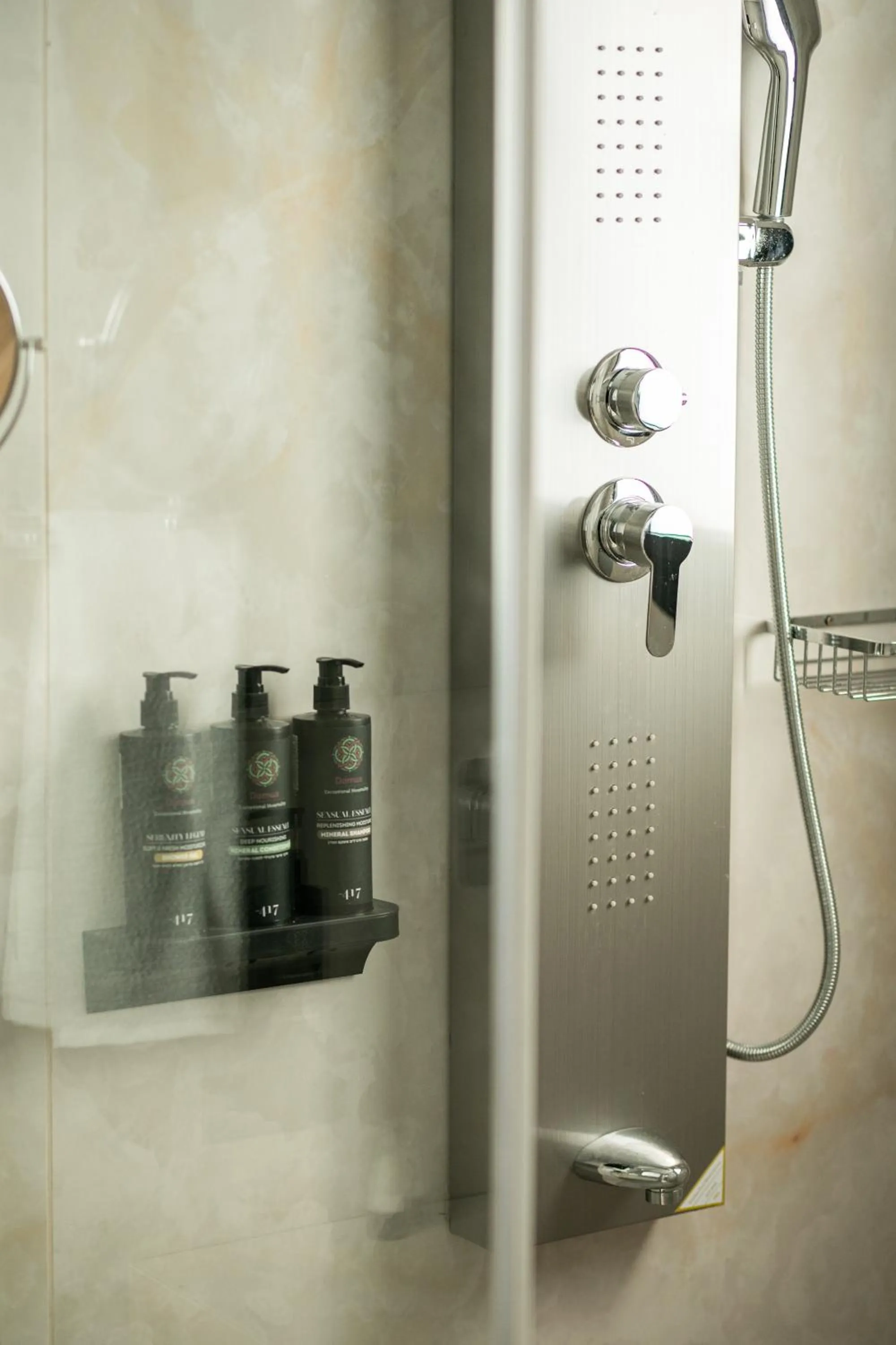 Shower in Herzl Boutique Hotel & Apartments by Domus