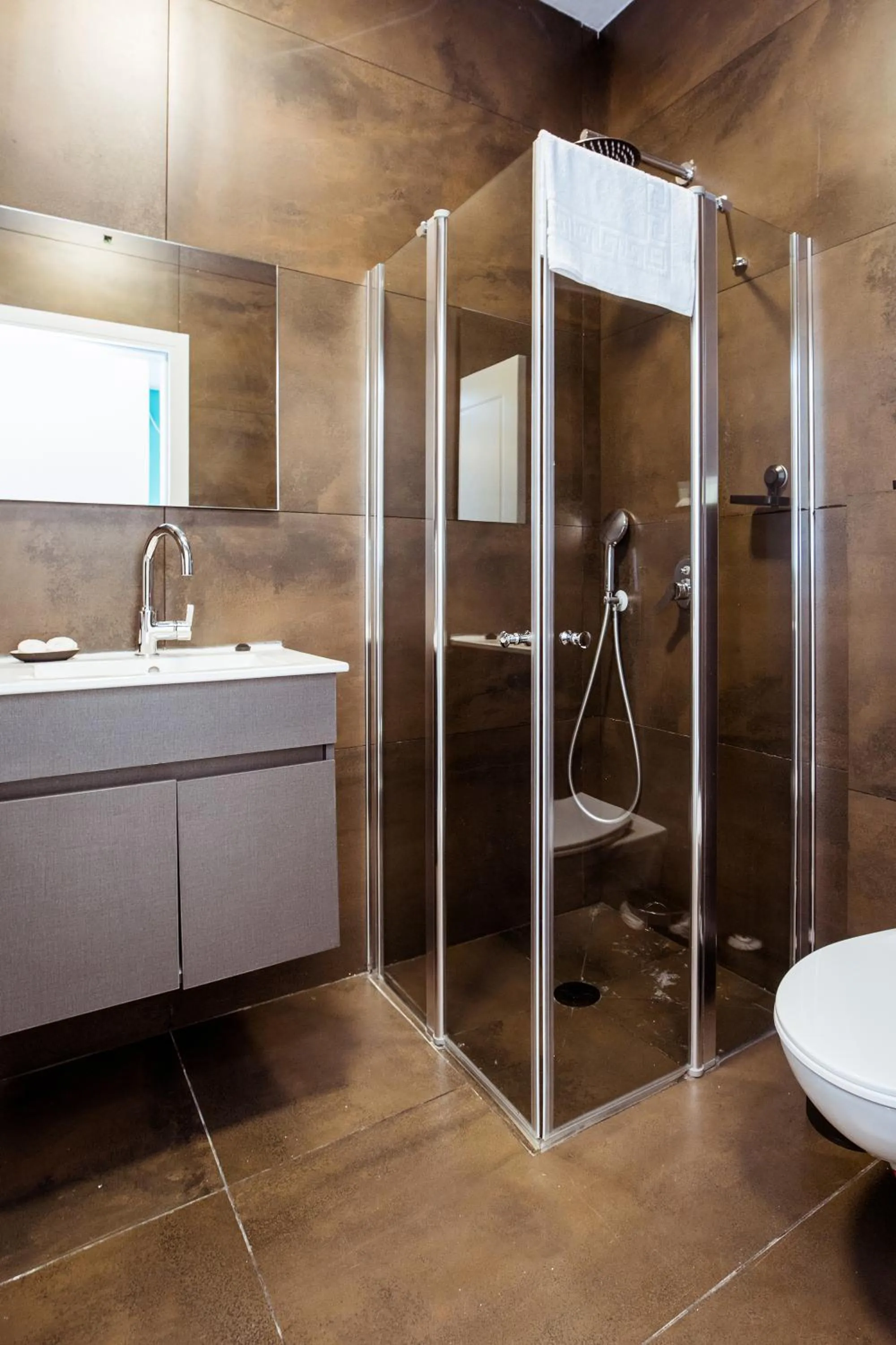 Shower in Herzl Boutique Hotel & Apartments by Domus