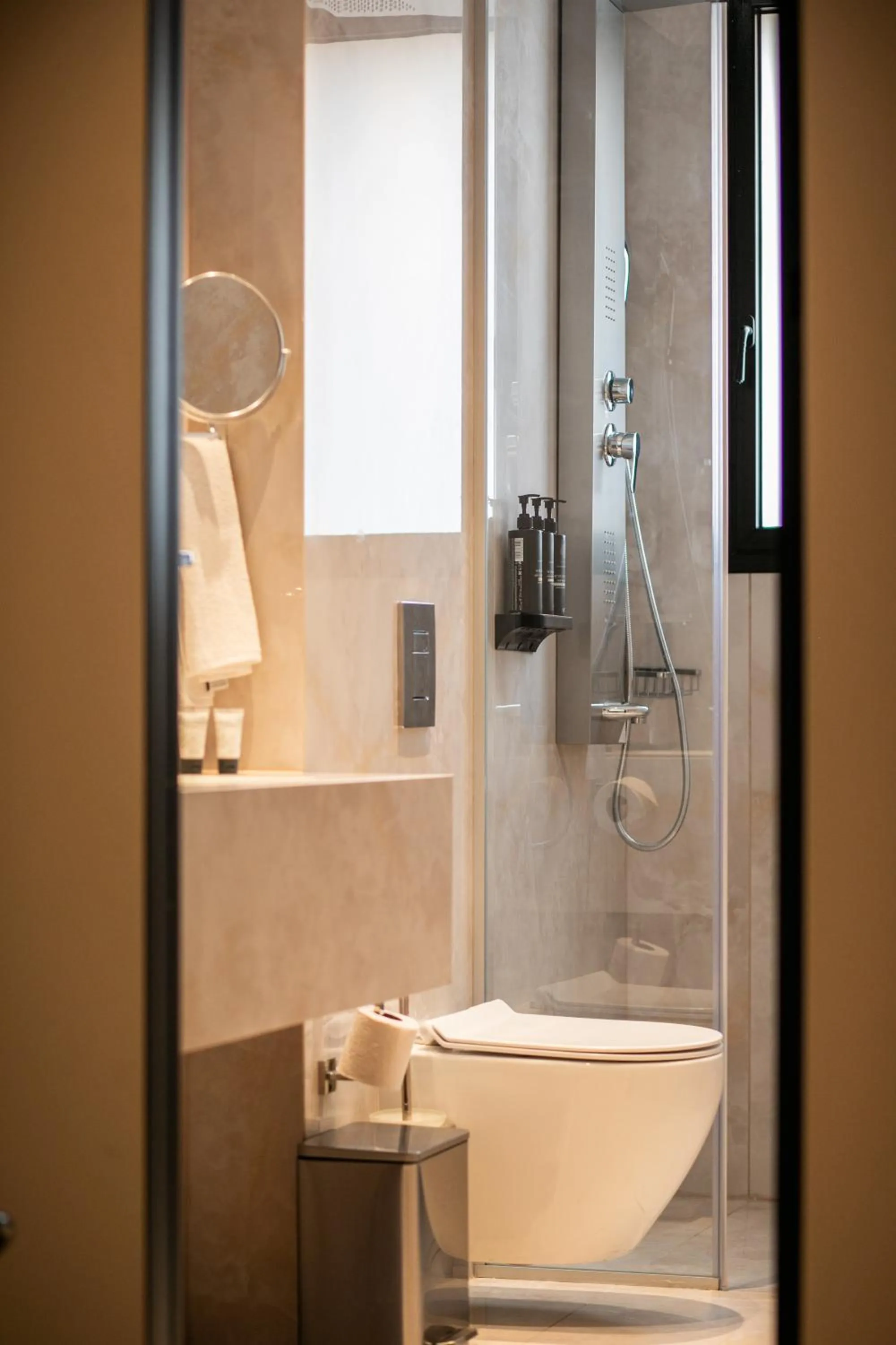 Shower in Herzl Boutique Hotel & Apartments by Domus