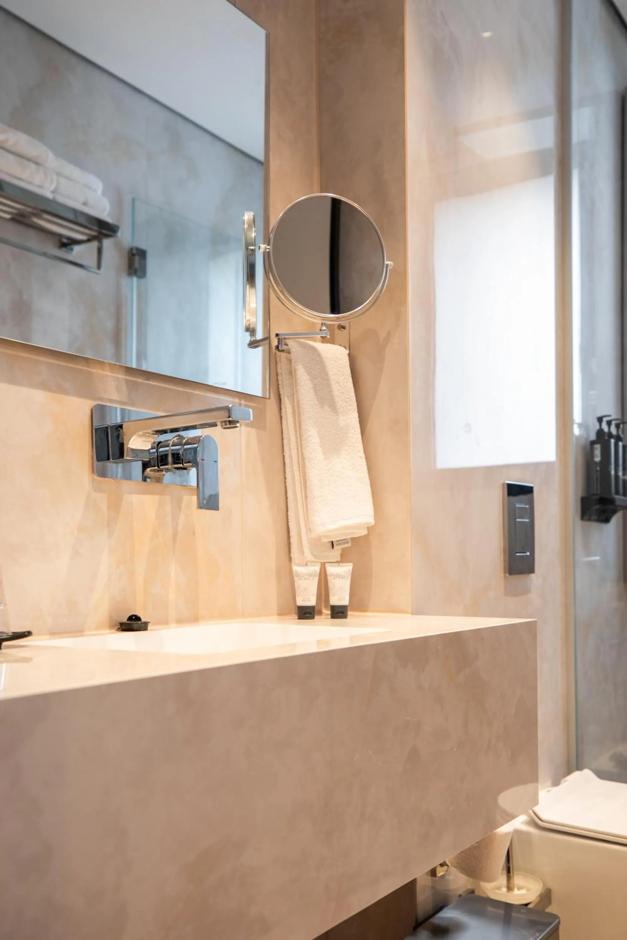 Shower in Herzl Boutique Hotel & Apartments by Domus