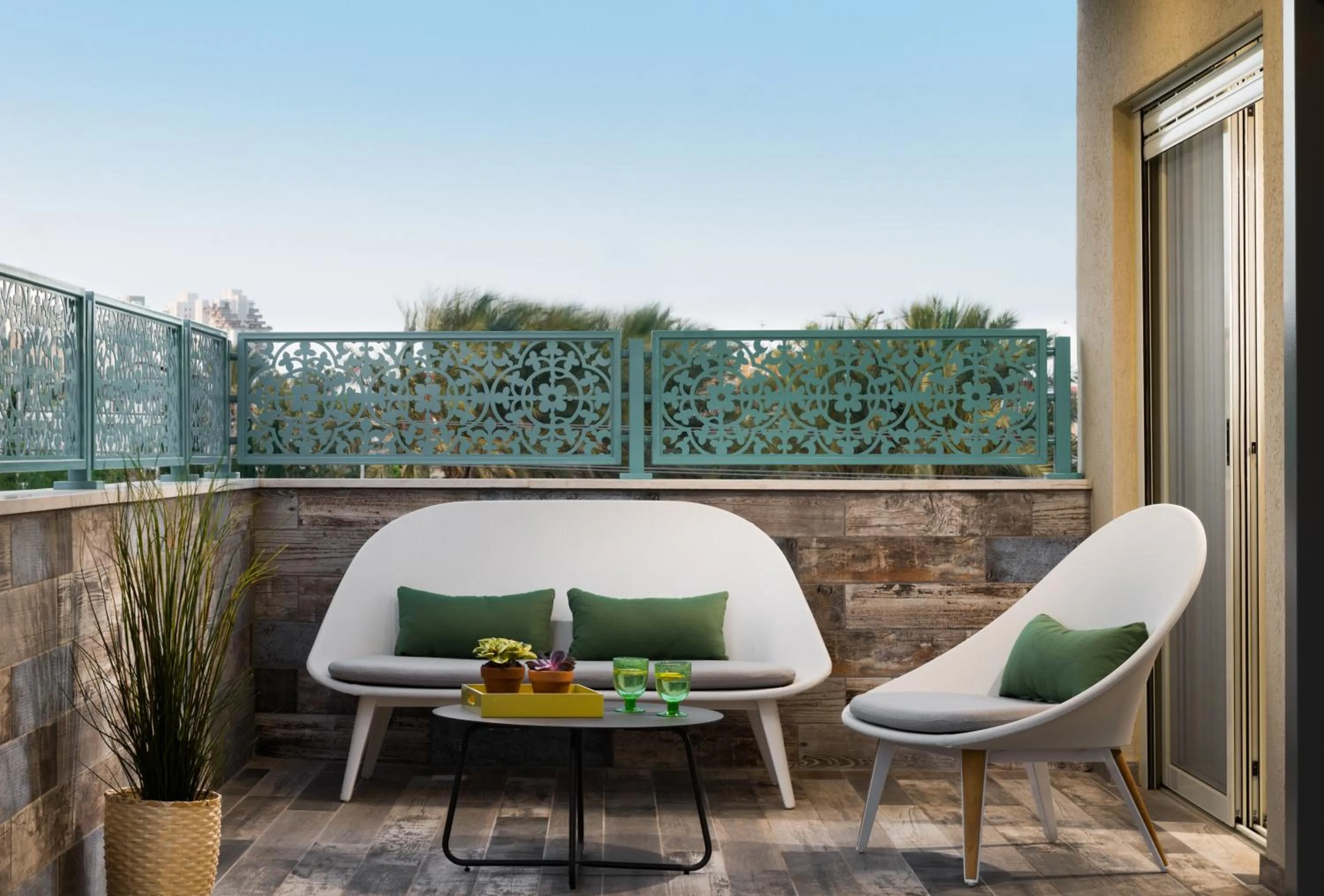 Balcony/Terrace in Herzl Boutique Hotel & Apartments by Domus
