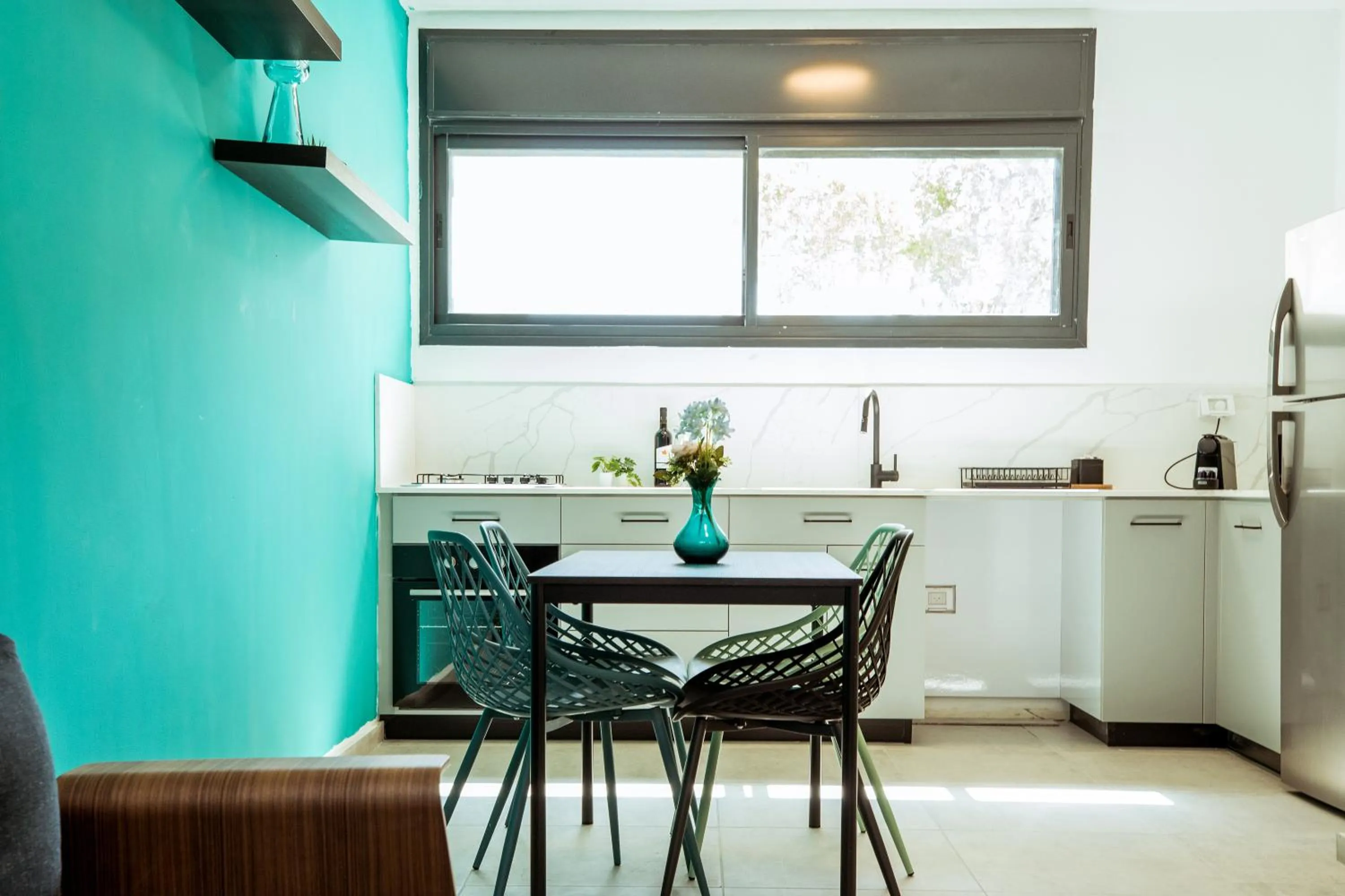 Kitchen or kitchenette in Herzl Boutique Hotel & Apartments by Domus