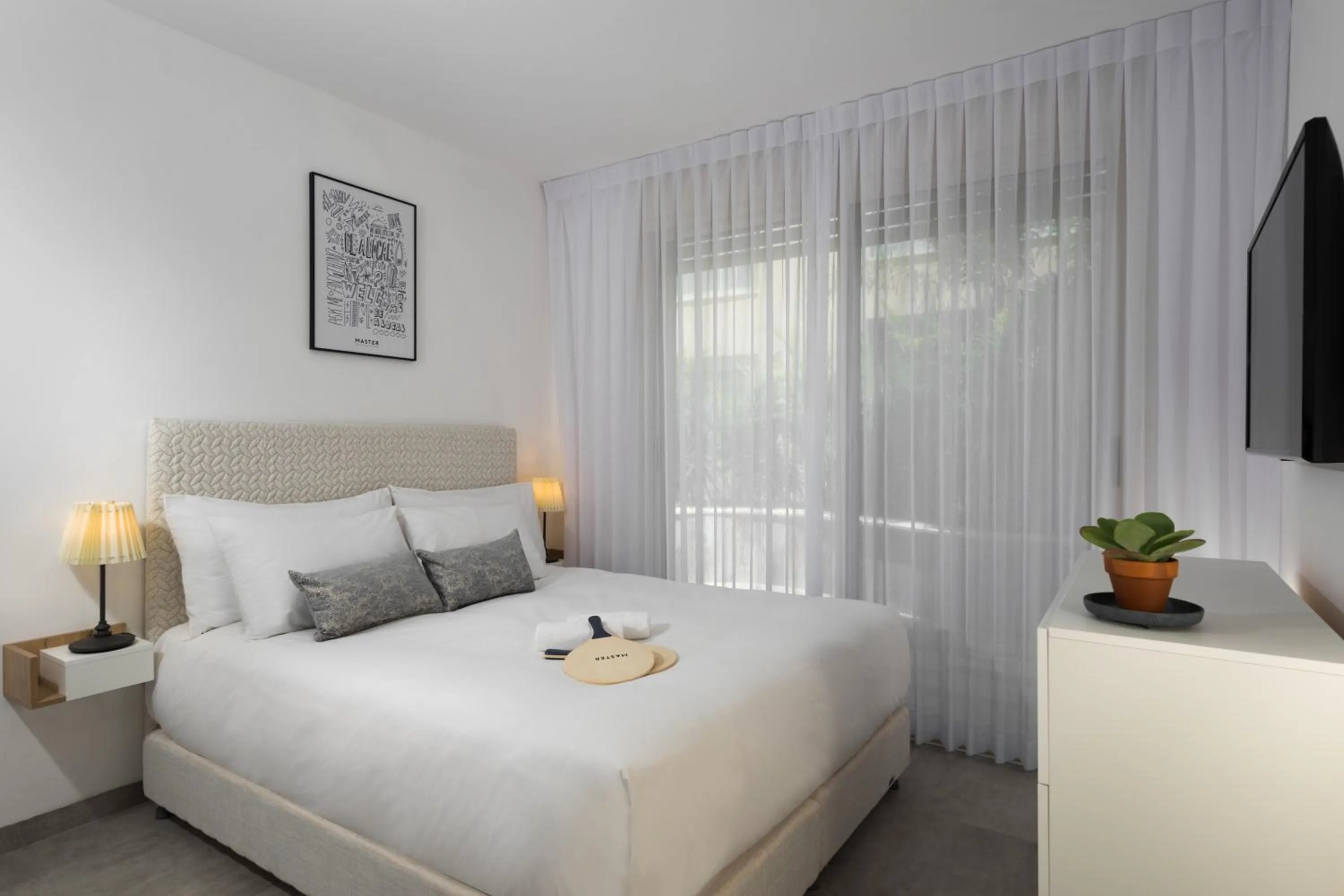 Bedroom, Bed in Herzl Boutique Hotel & Apartments by Domus