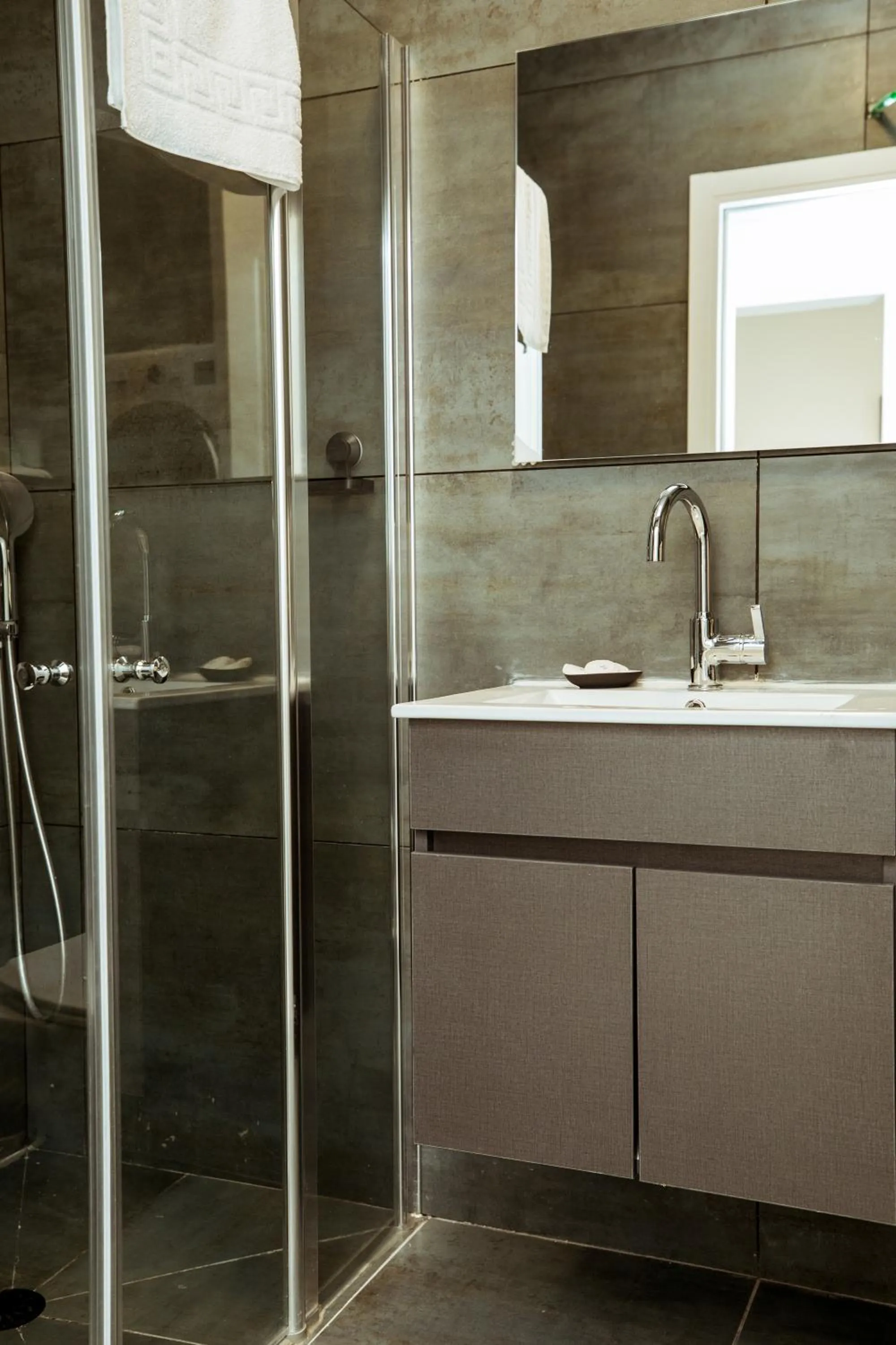 Shower in Herzl Boutique Hotel & Apartments by Domus