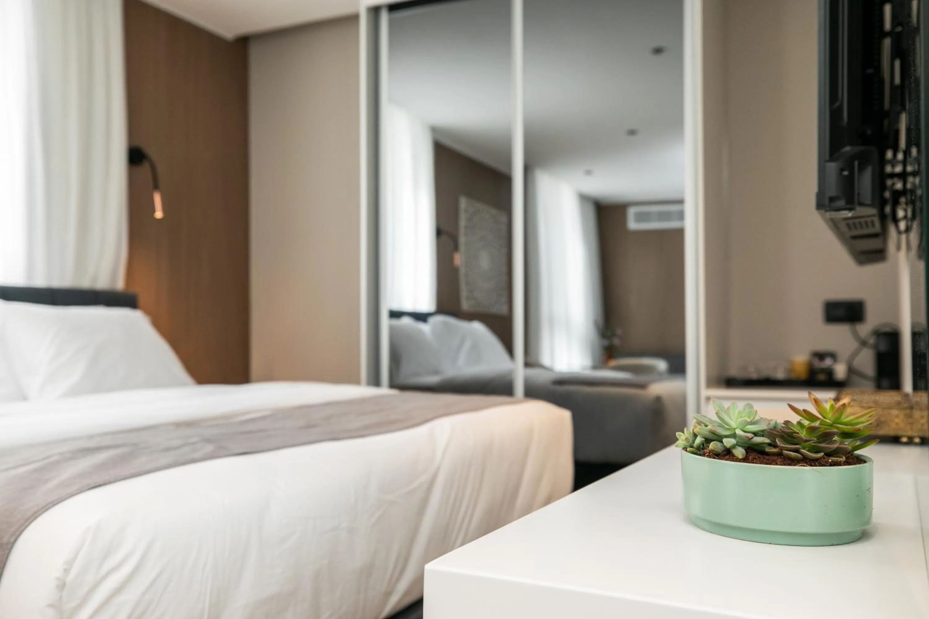 Bed in Herzl Boutique Hotel & Apartments by Domus