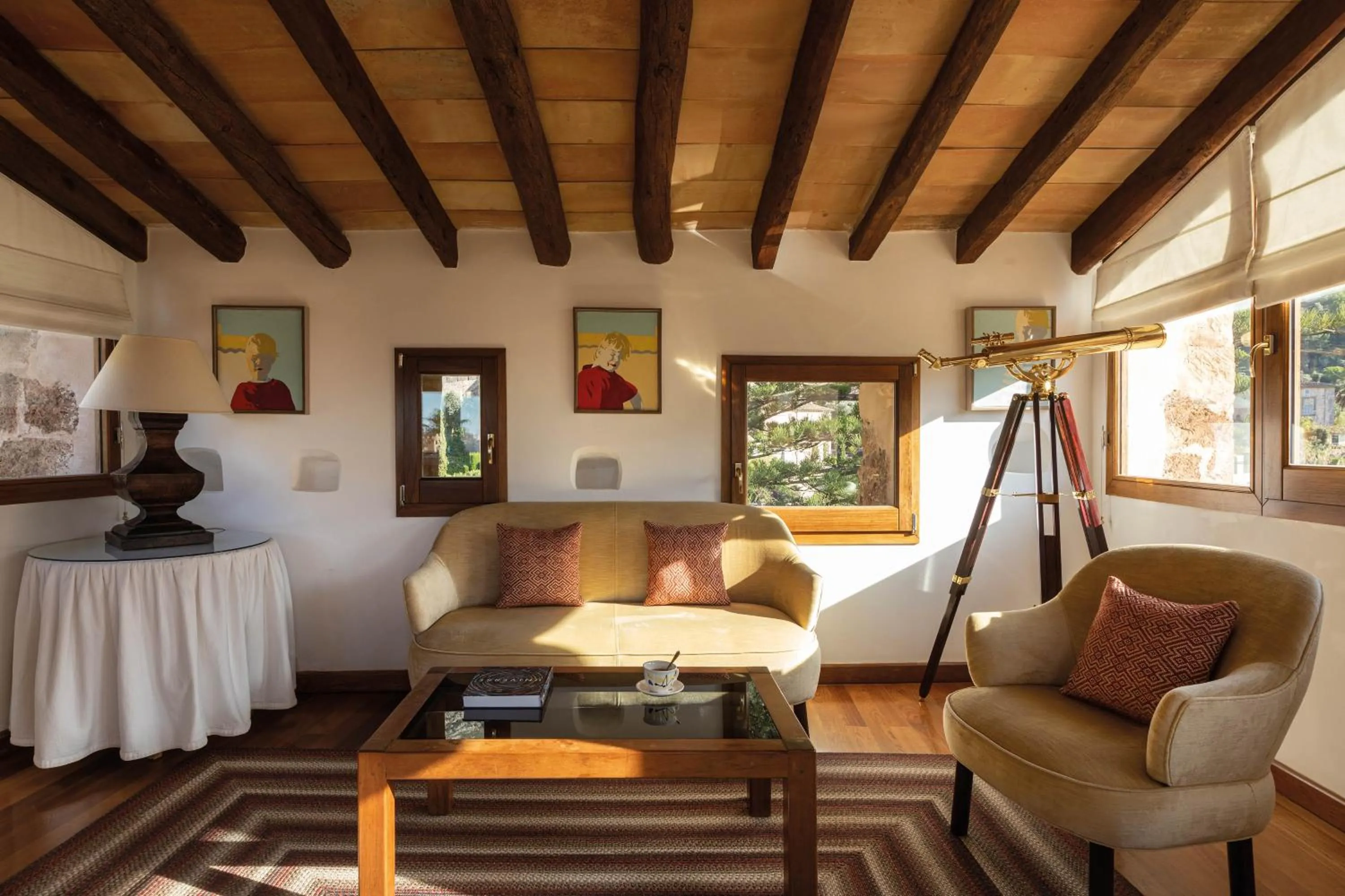 Living room, Bed in La Residencia, A Belmond Hotel, Mallorca