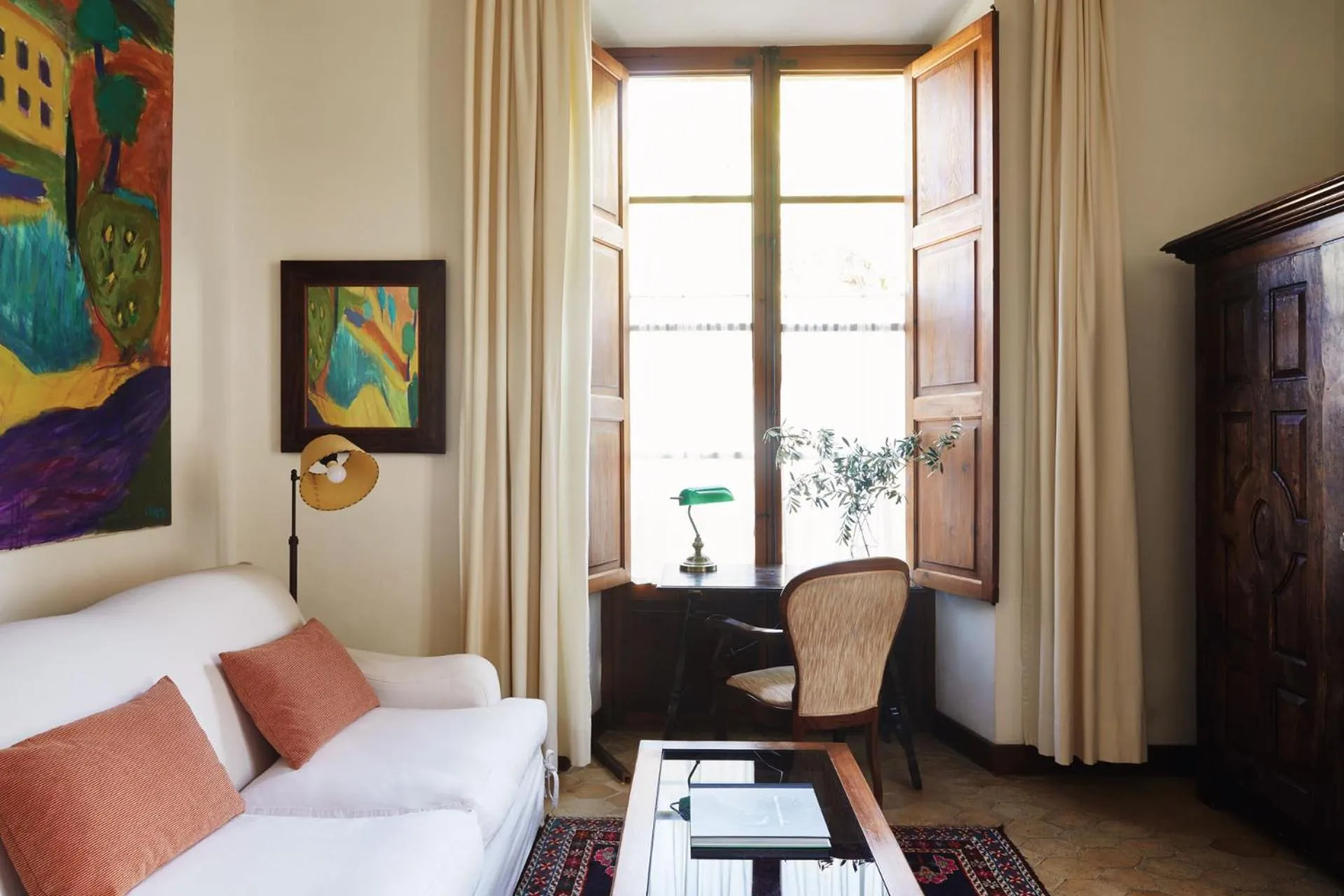 Seating area, Bed in La Residencia, A Belmond Hotel, Mallorca
