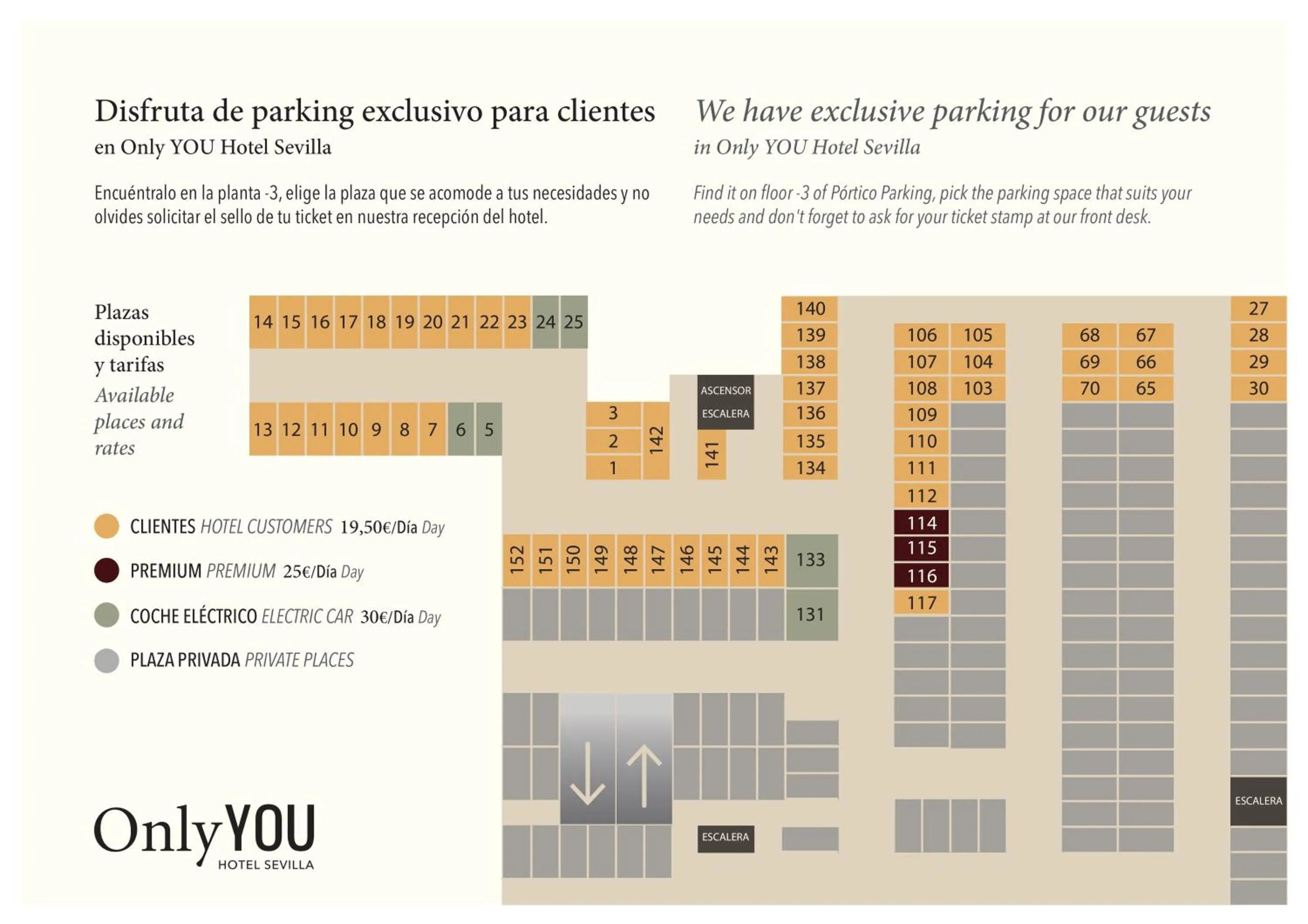 Parking in Only YOU Hotel Sevilla