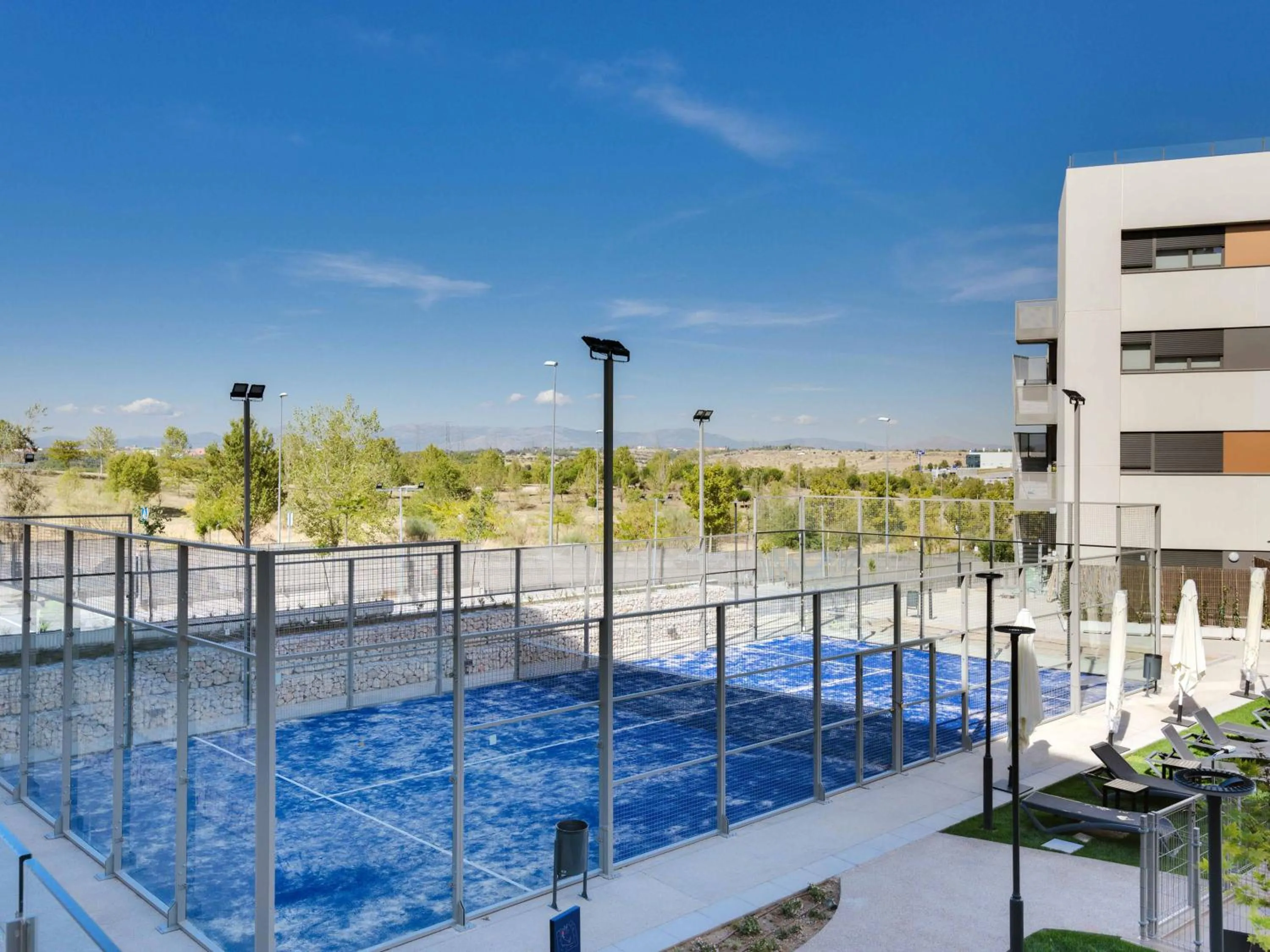 Pool view in Livensa Living Studios Madrid Alcobendas