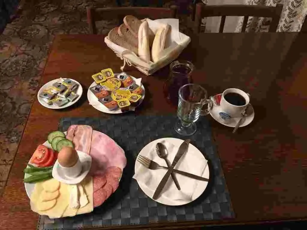 Continental breakfast in Hotel Corrado