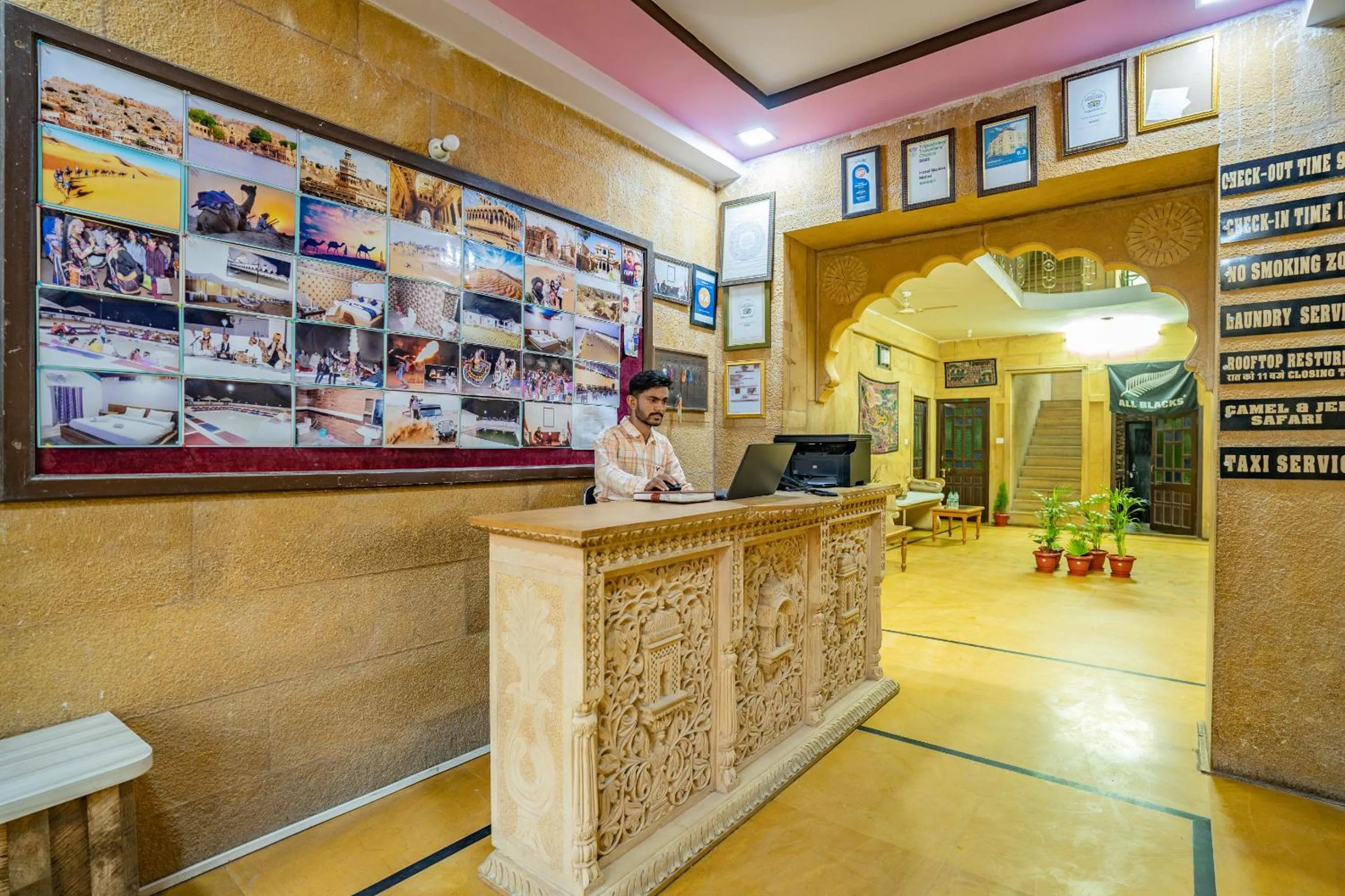 Property logo or sign in Hotel Marina Mahal with Swimming Pool