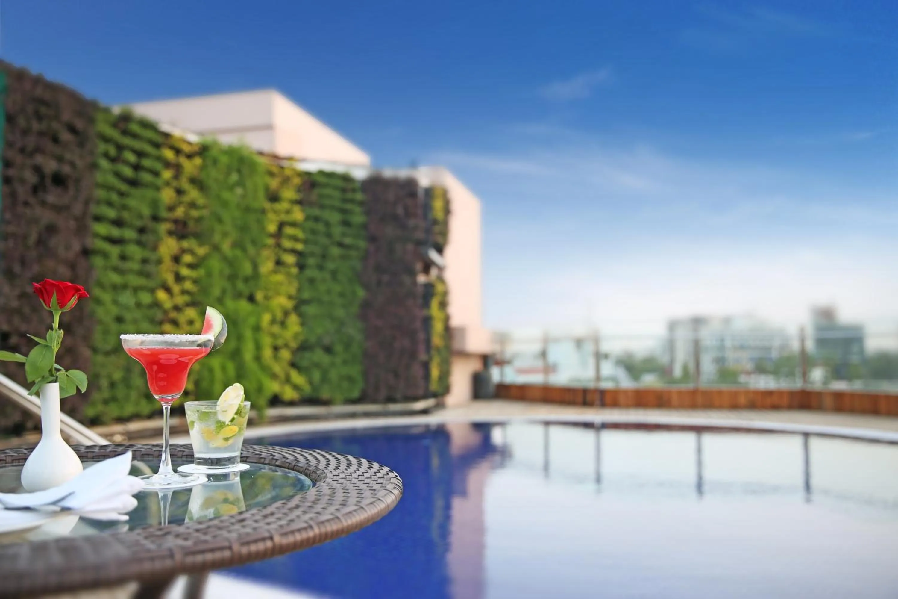 Swimming pool in Golden Tulip Jaipur City Center