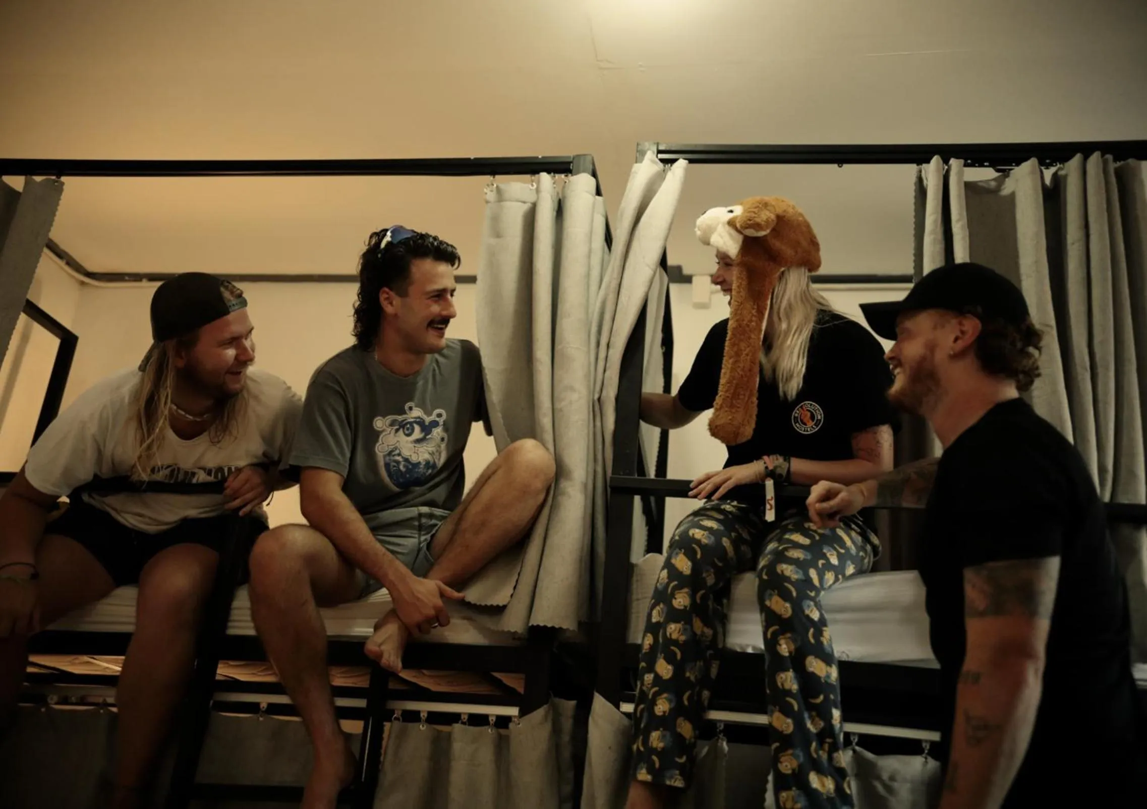 group of guests in Revolution Hostel Pai