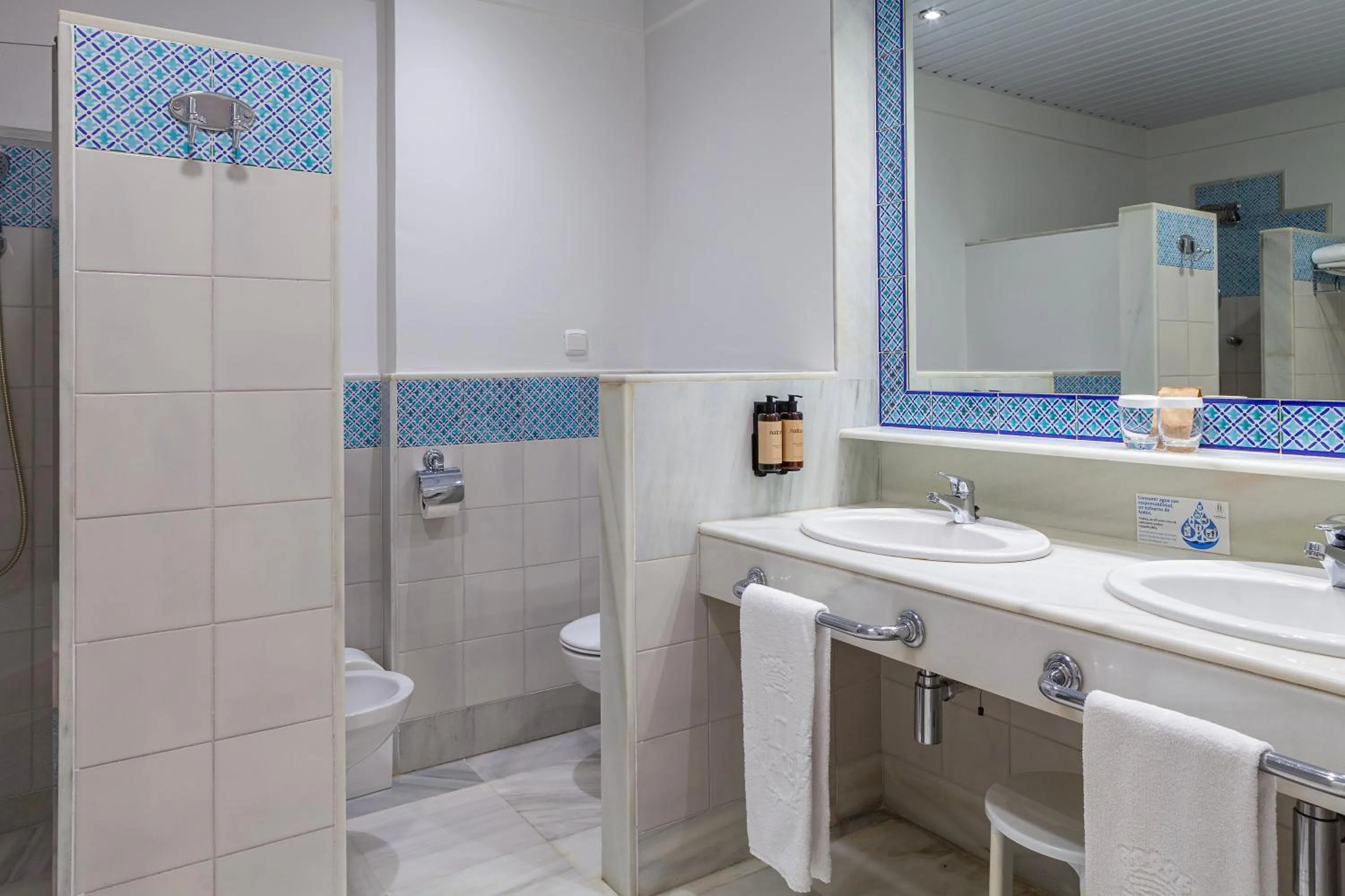 Shower in Hotel Duque de Najera