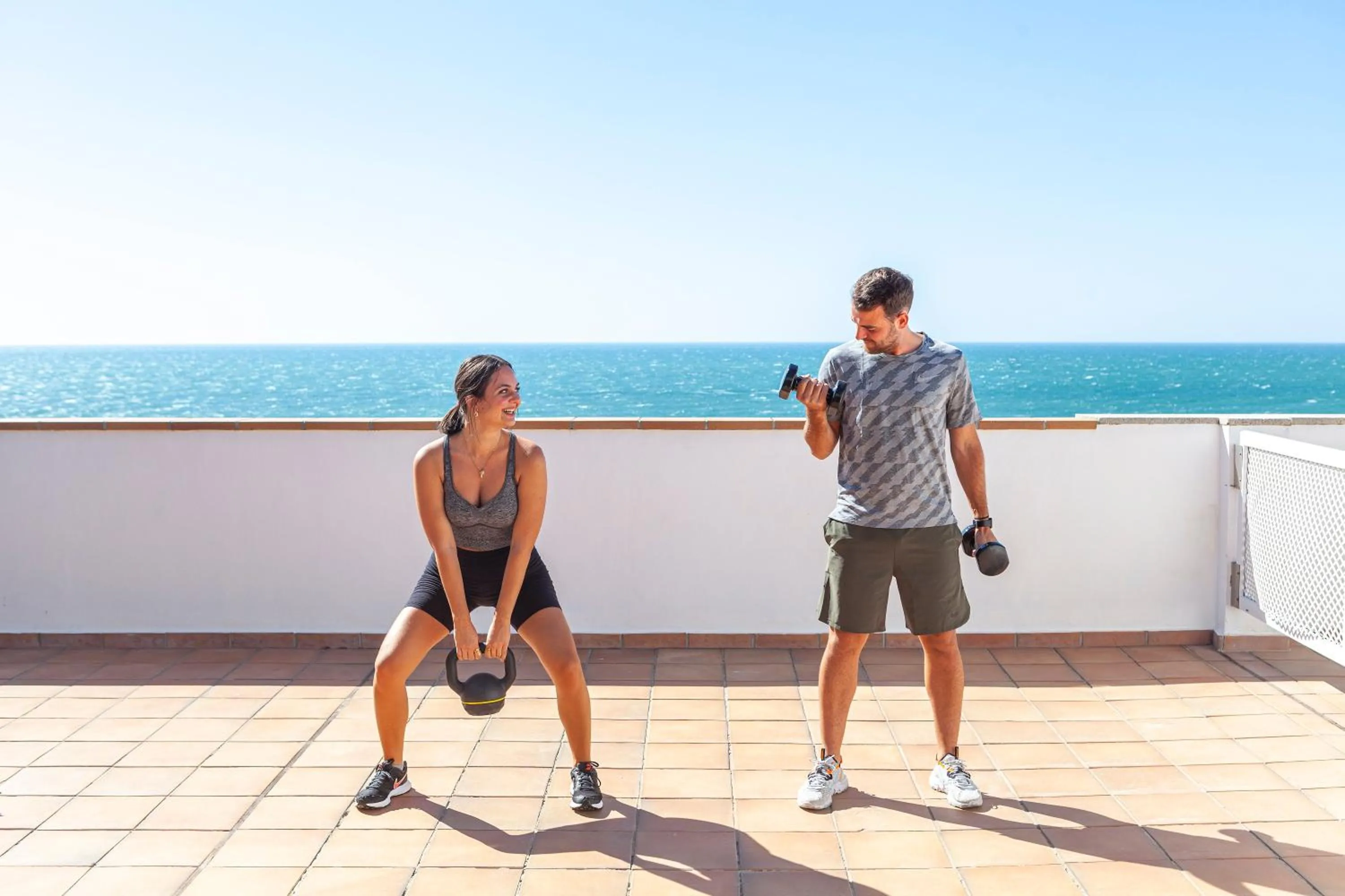 Fitness centre/facilities in Hotel Duque de Najera