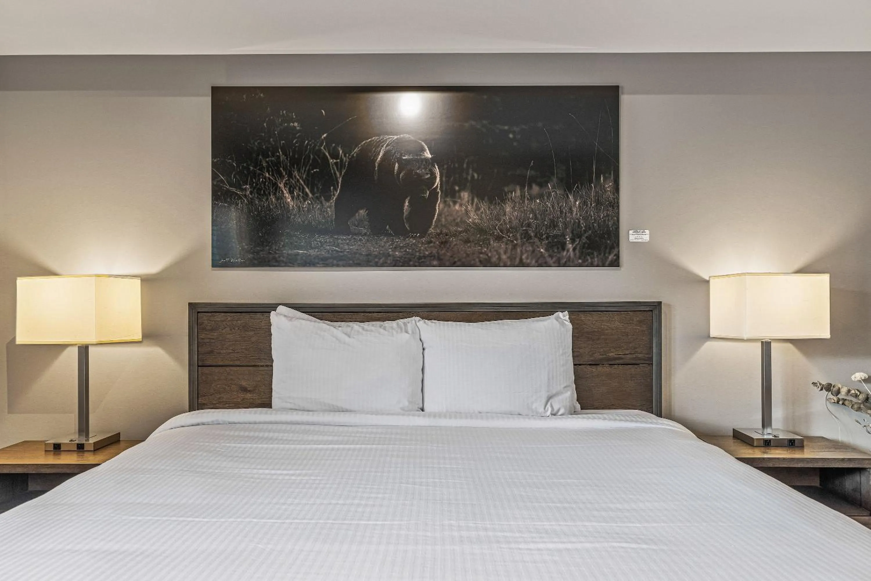 Bed in Spring Creek Condo by Canadian Rockies Vacation Rentals