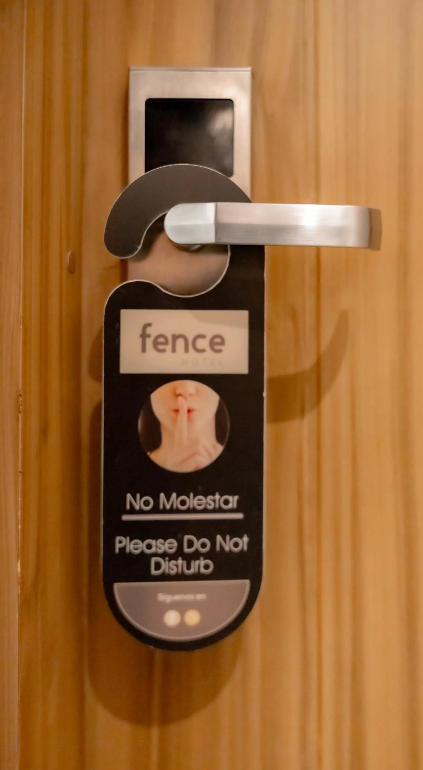 Text overlay in Fence by Bernalo Hotels