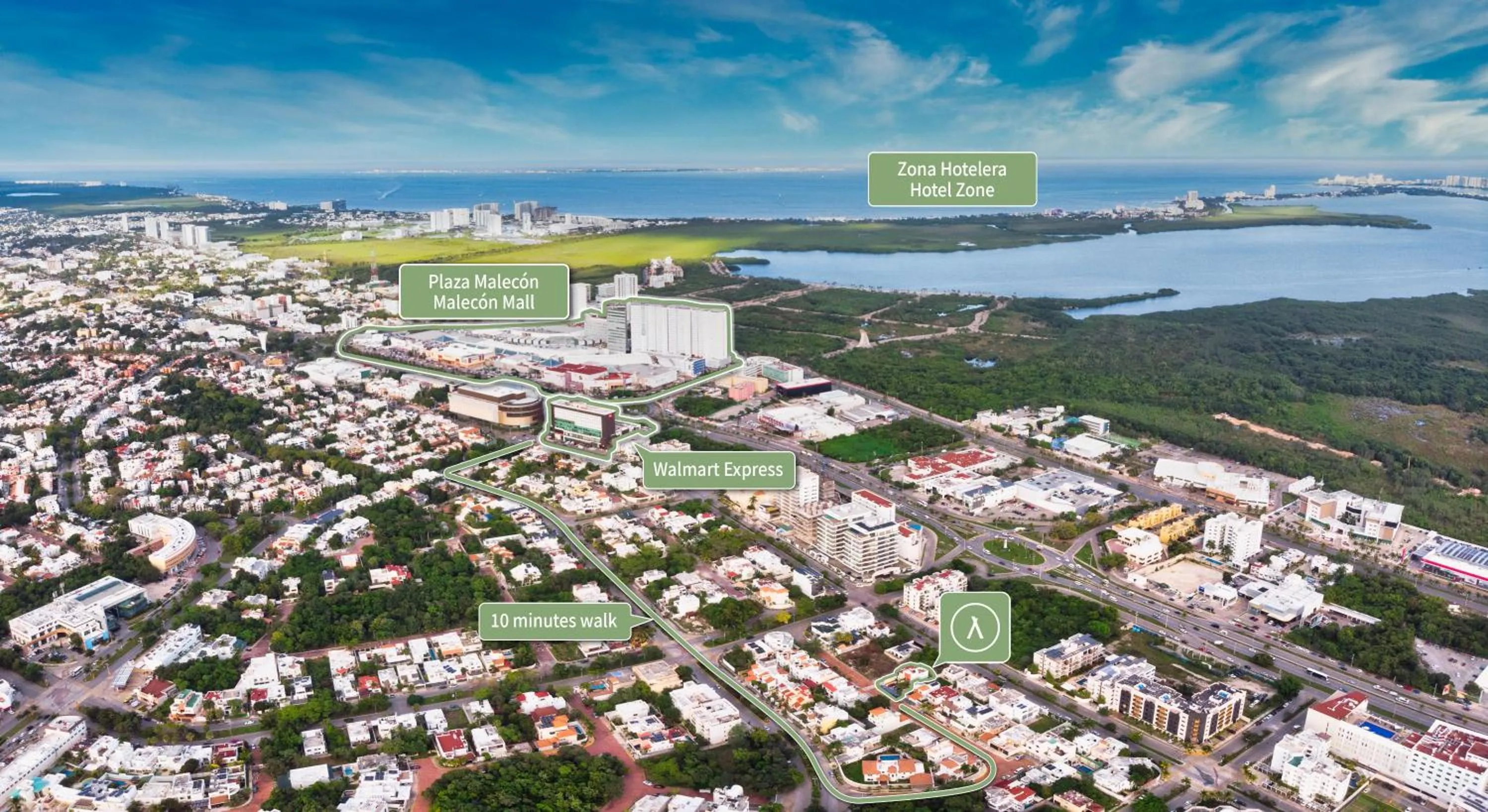 Area and facilities in Humant Coliving - Cancún