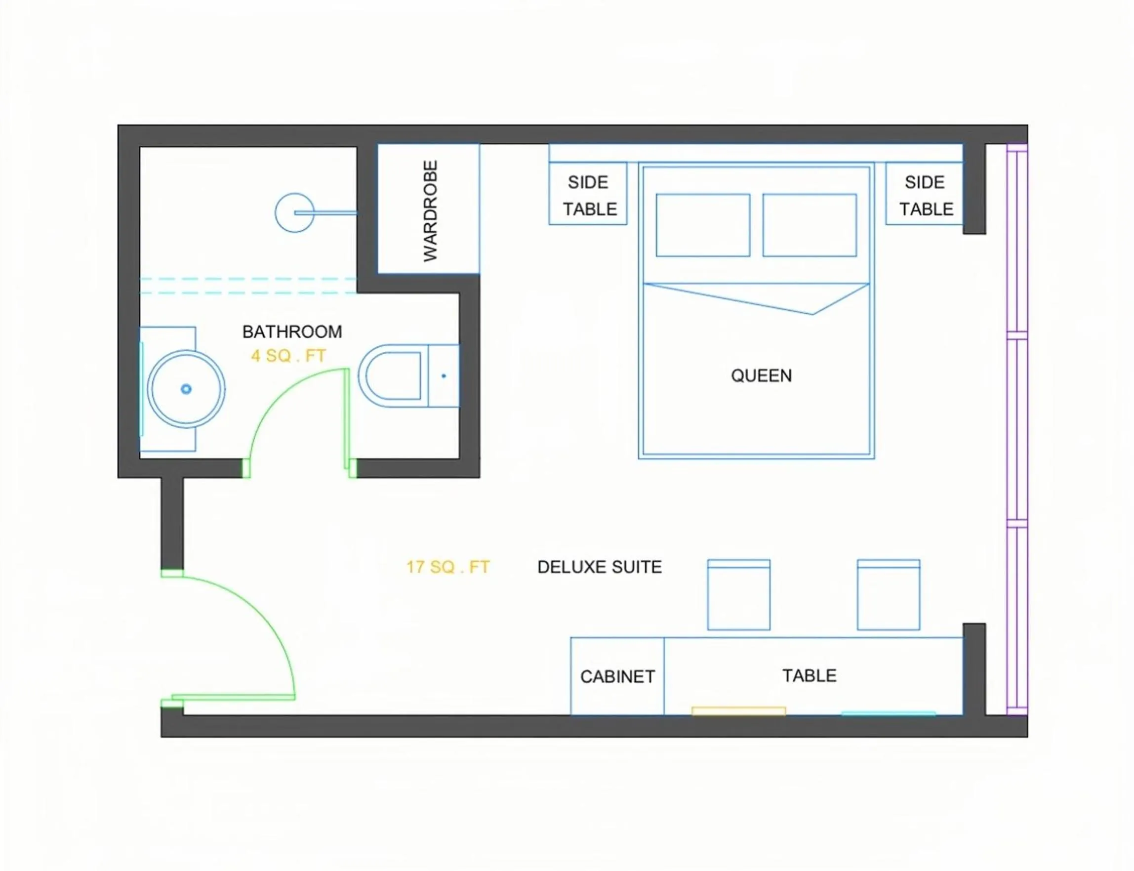 Floor plan in Waterfront Boutique Hotel