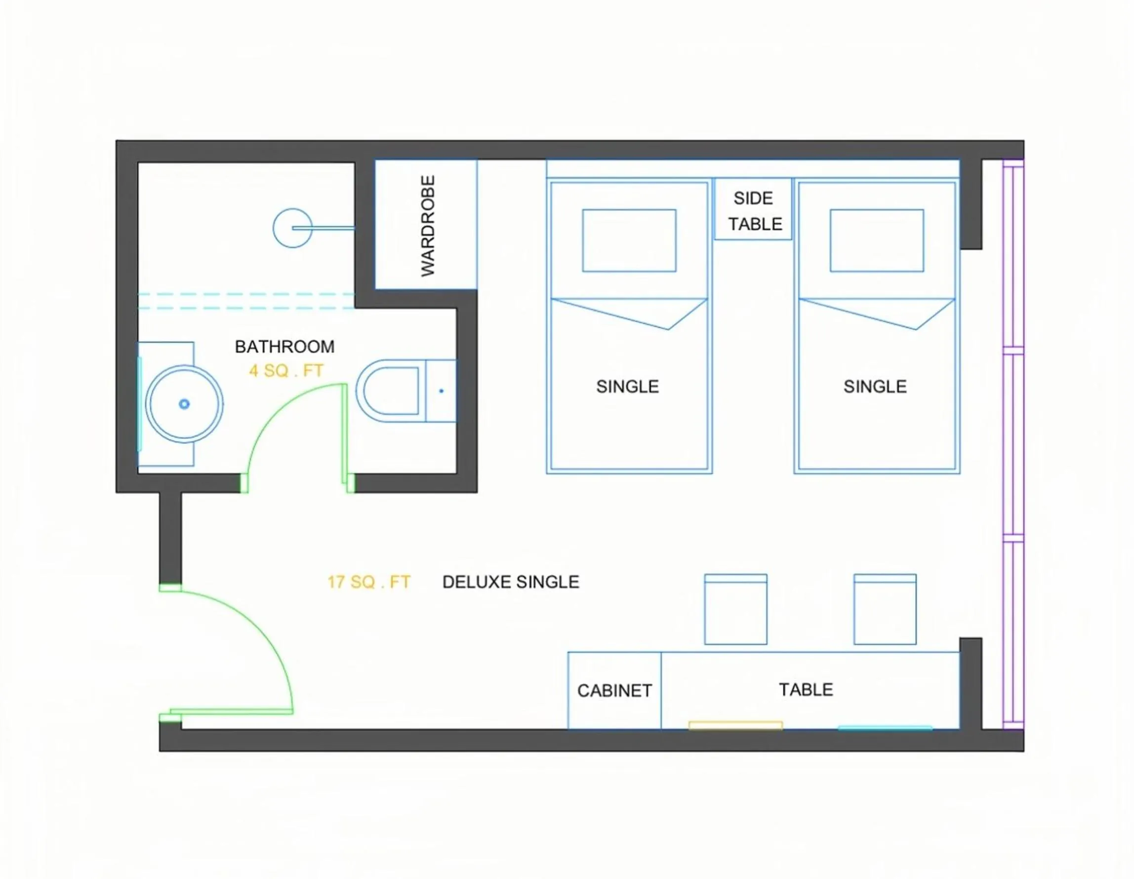 Floor plan in Waterfront Boutique Hotel