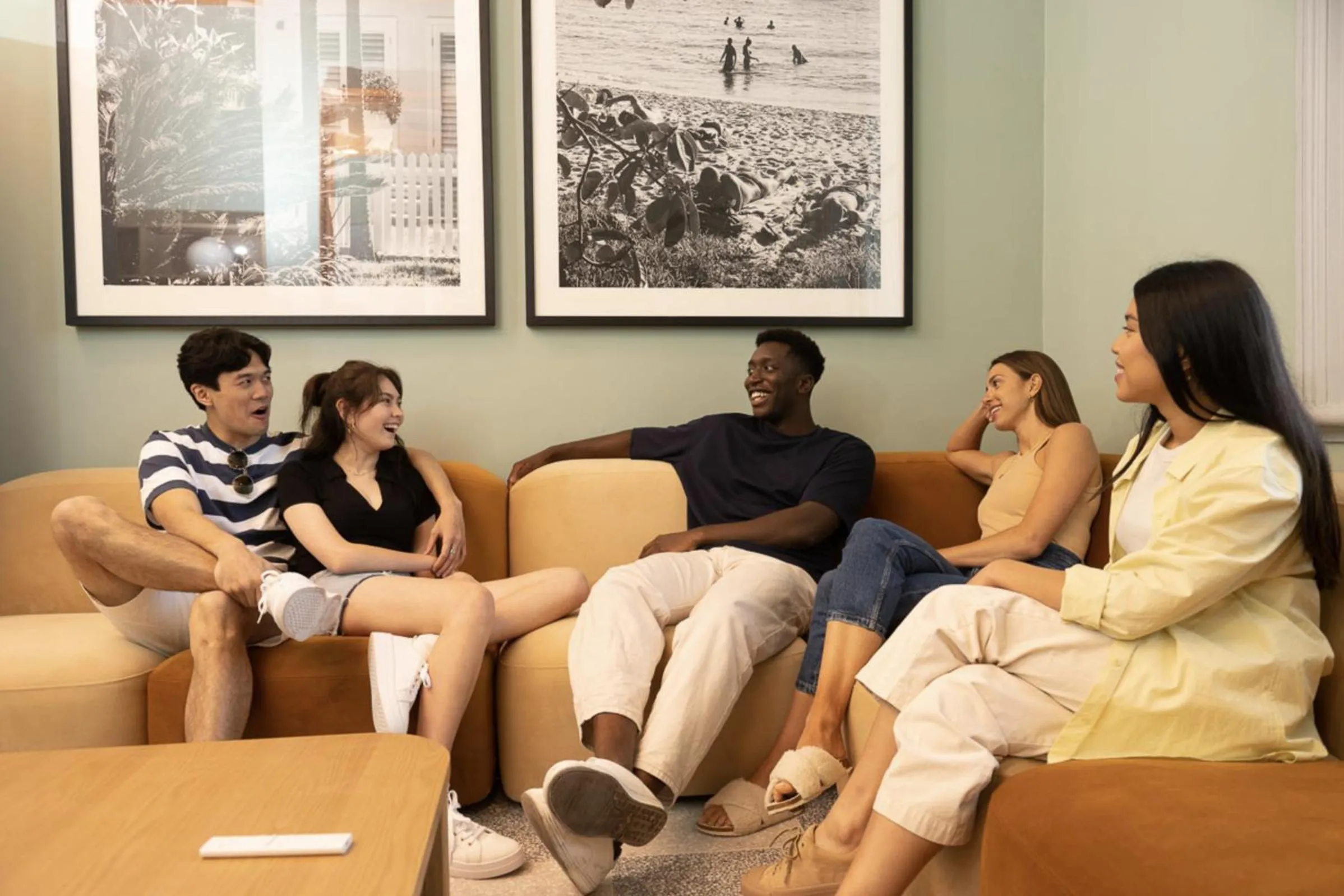 Communal lounge/ TV room in The Pacific House