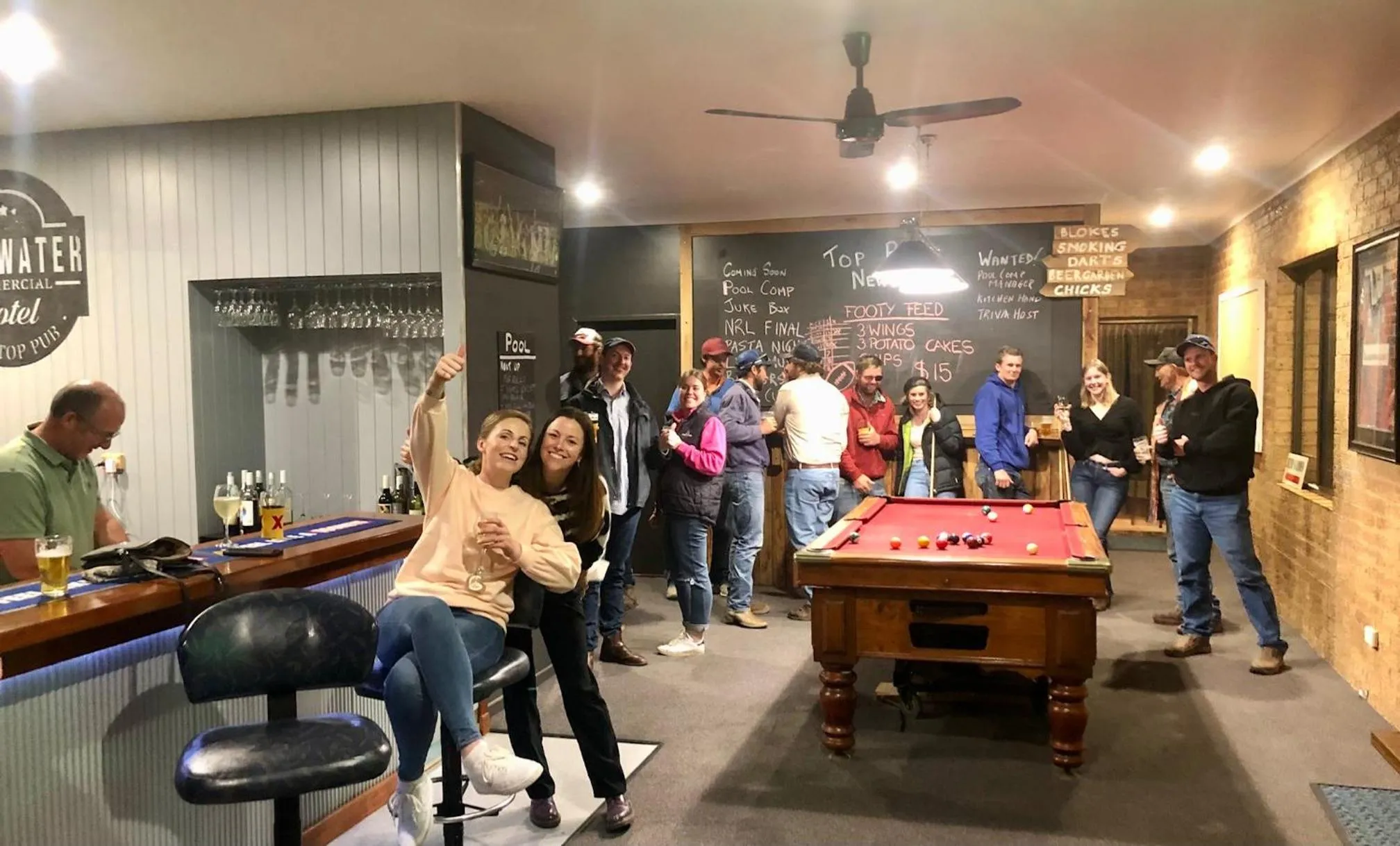 Communal lounge/ TV room in Deepwater Hotel