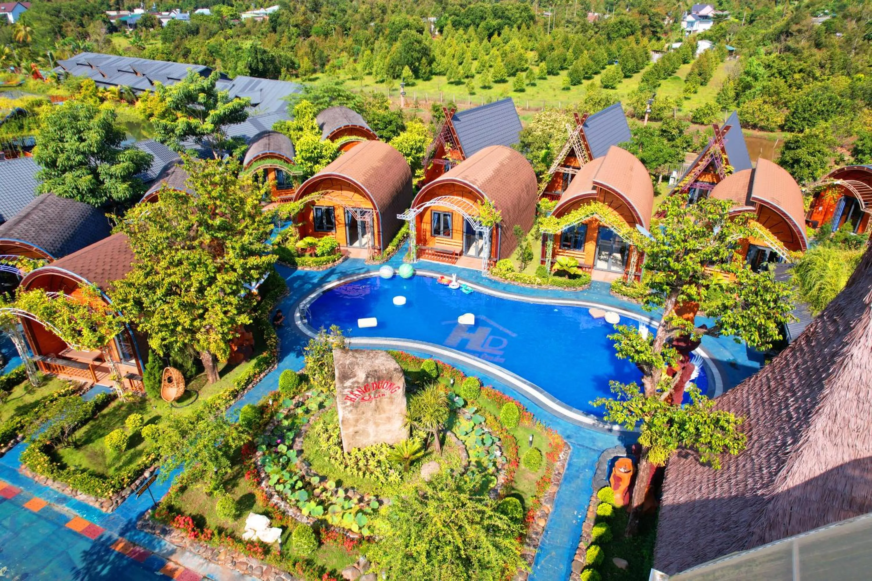 Bird's eye view in Resort Hàng Dương