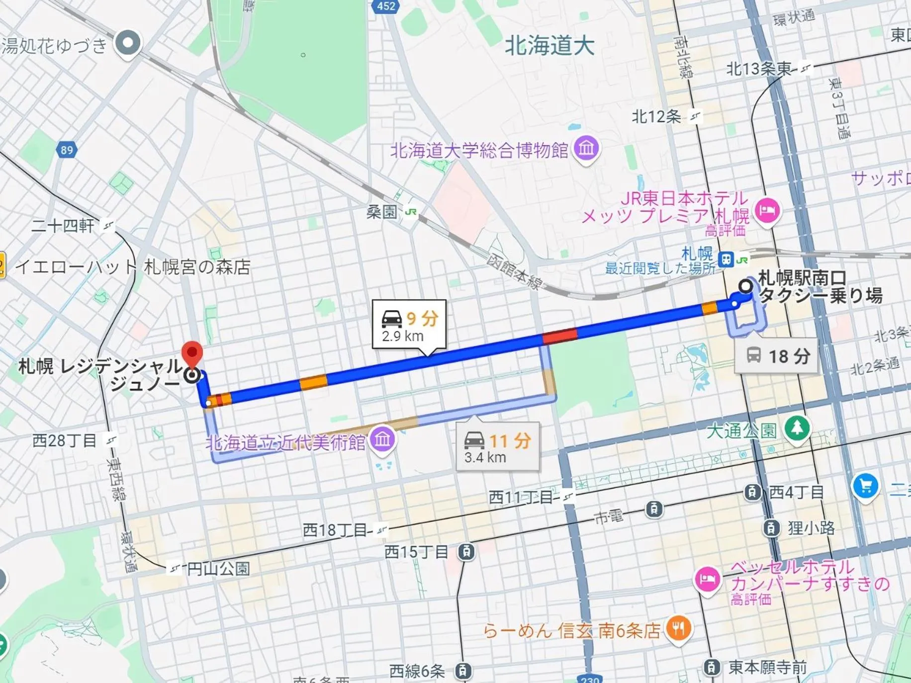 Location in Sapporo Residential Juno