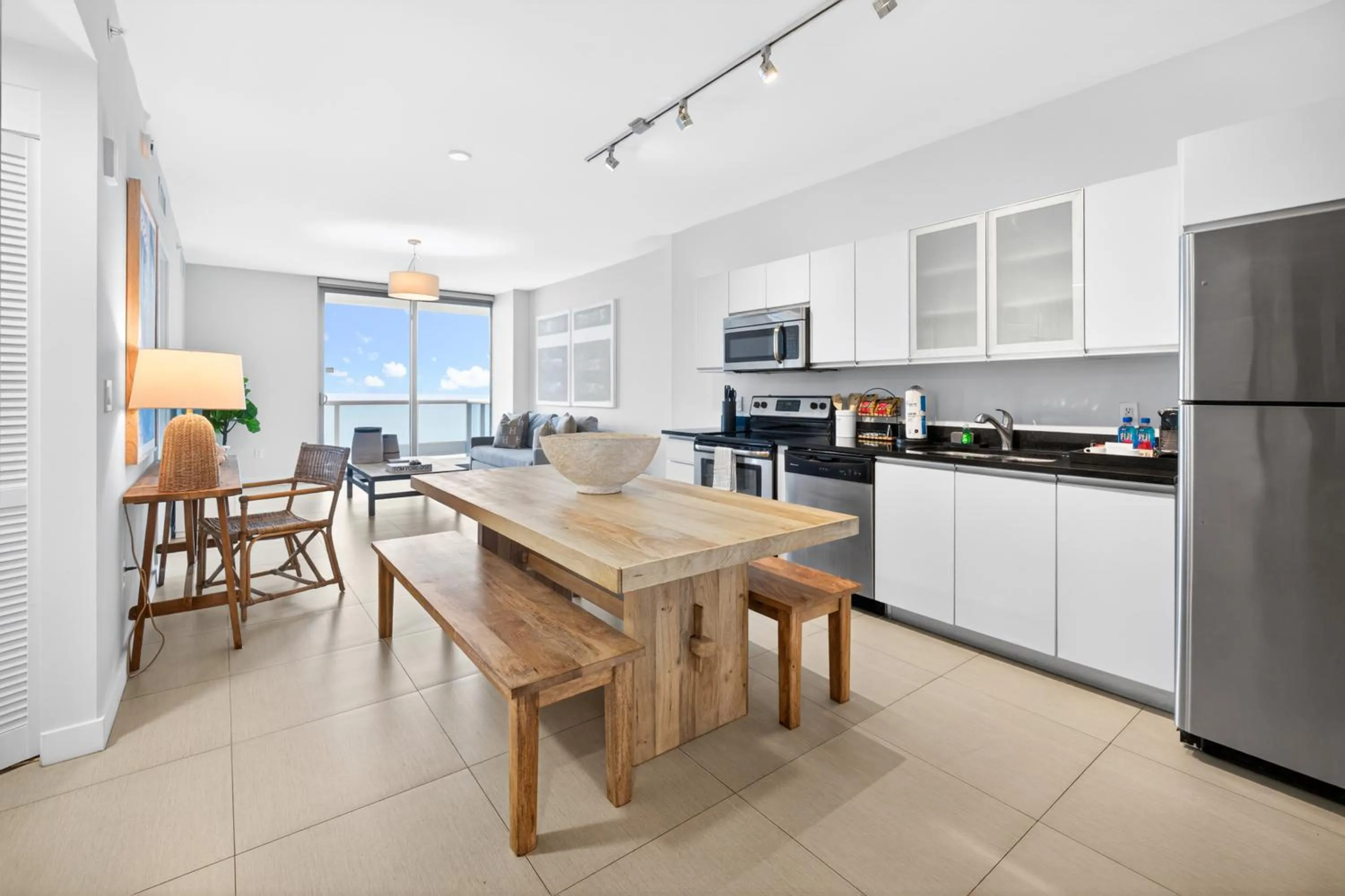 Seating area in Monte Carlo by Miami Vacations