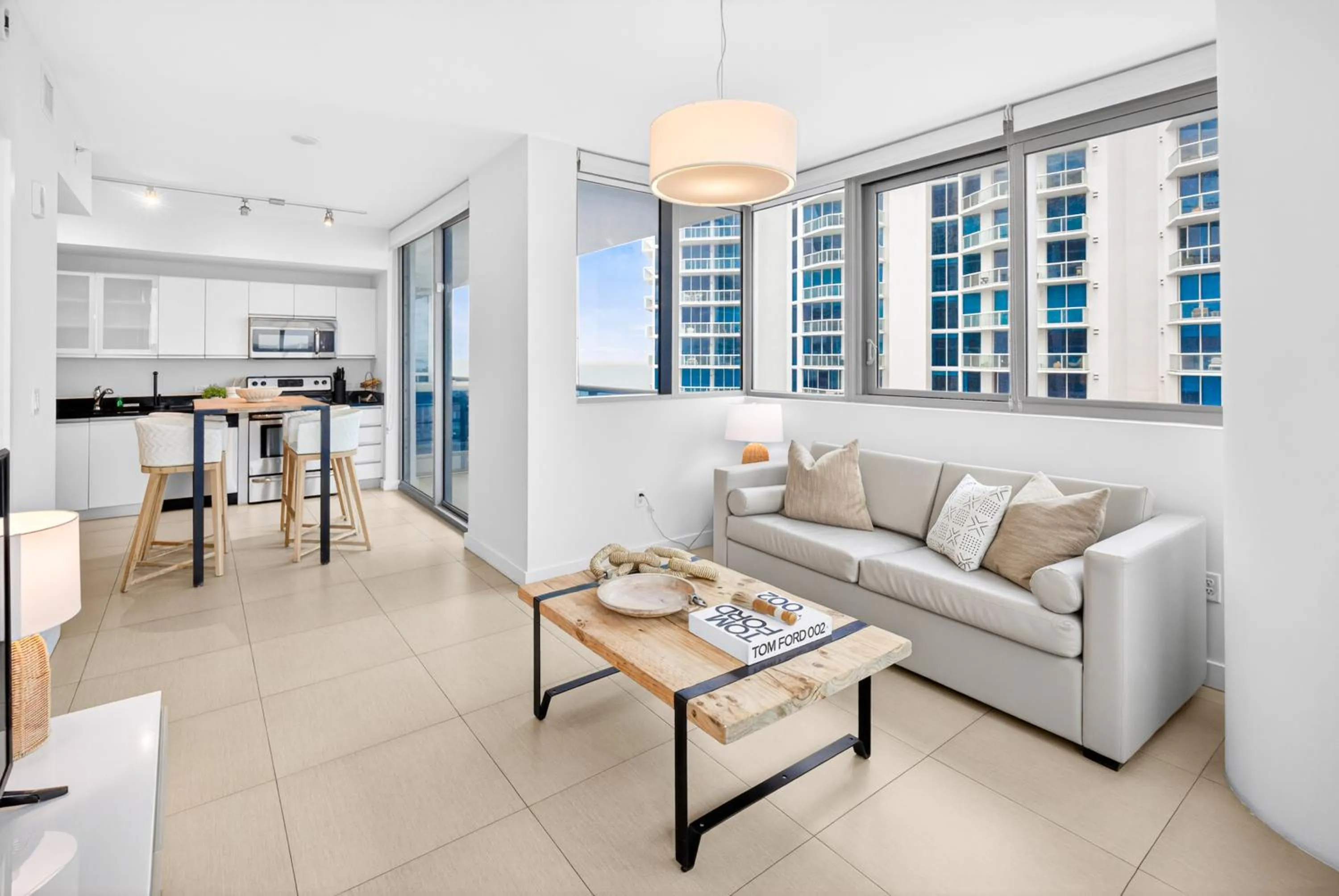 Living room in Monte Carlo by Miami Vacations