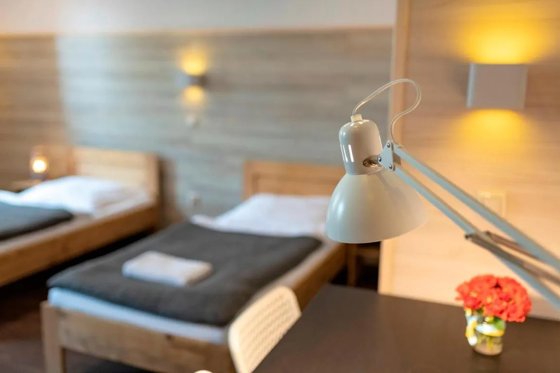 Bed in Pokoje Gościnne Nad Jeziorem