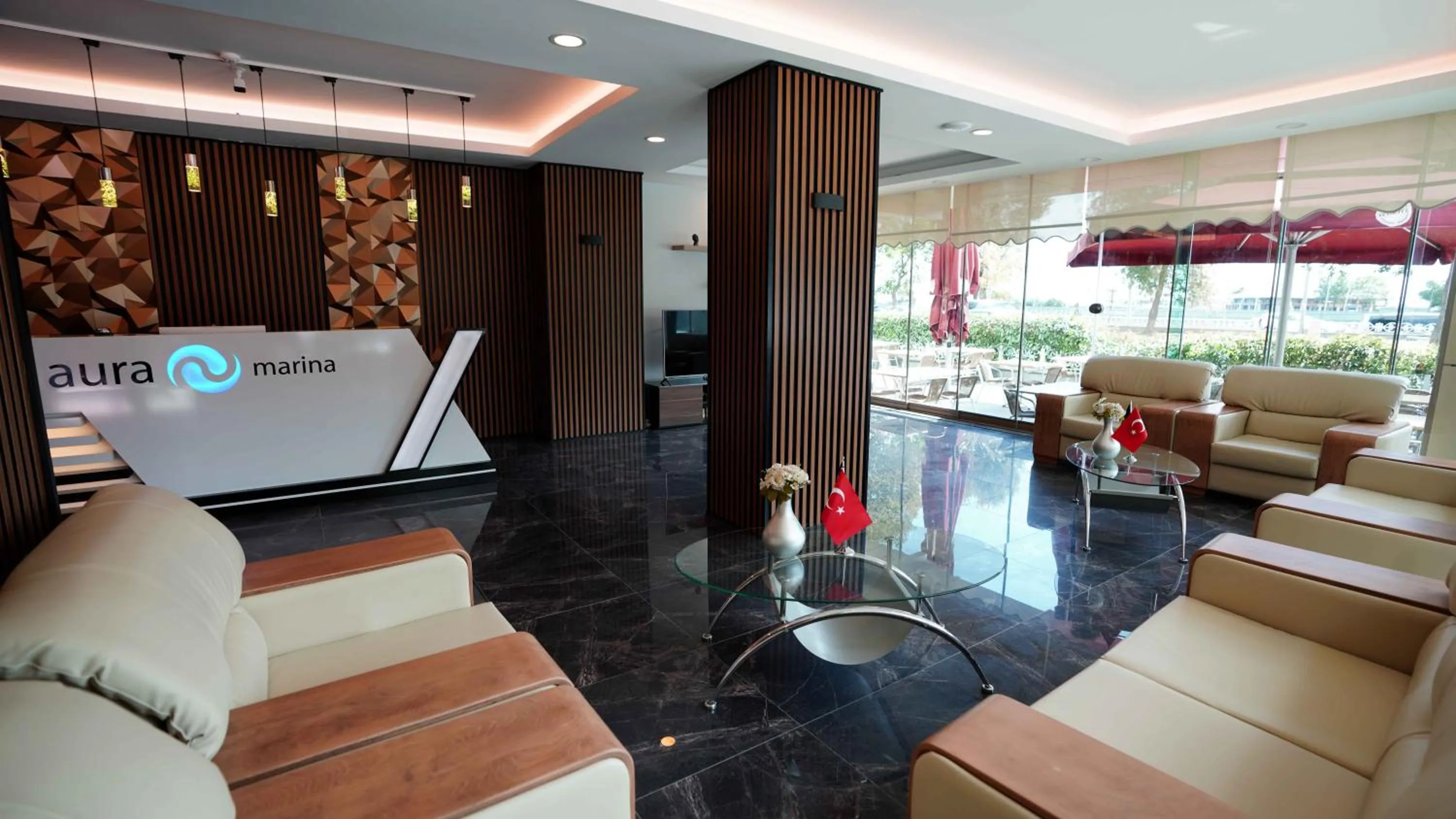 Lobby or reception in AURA MARINA HOTEL