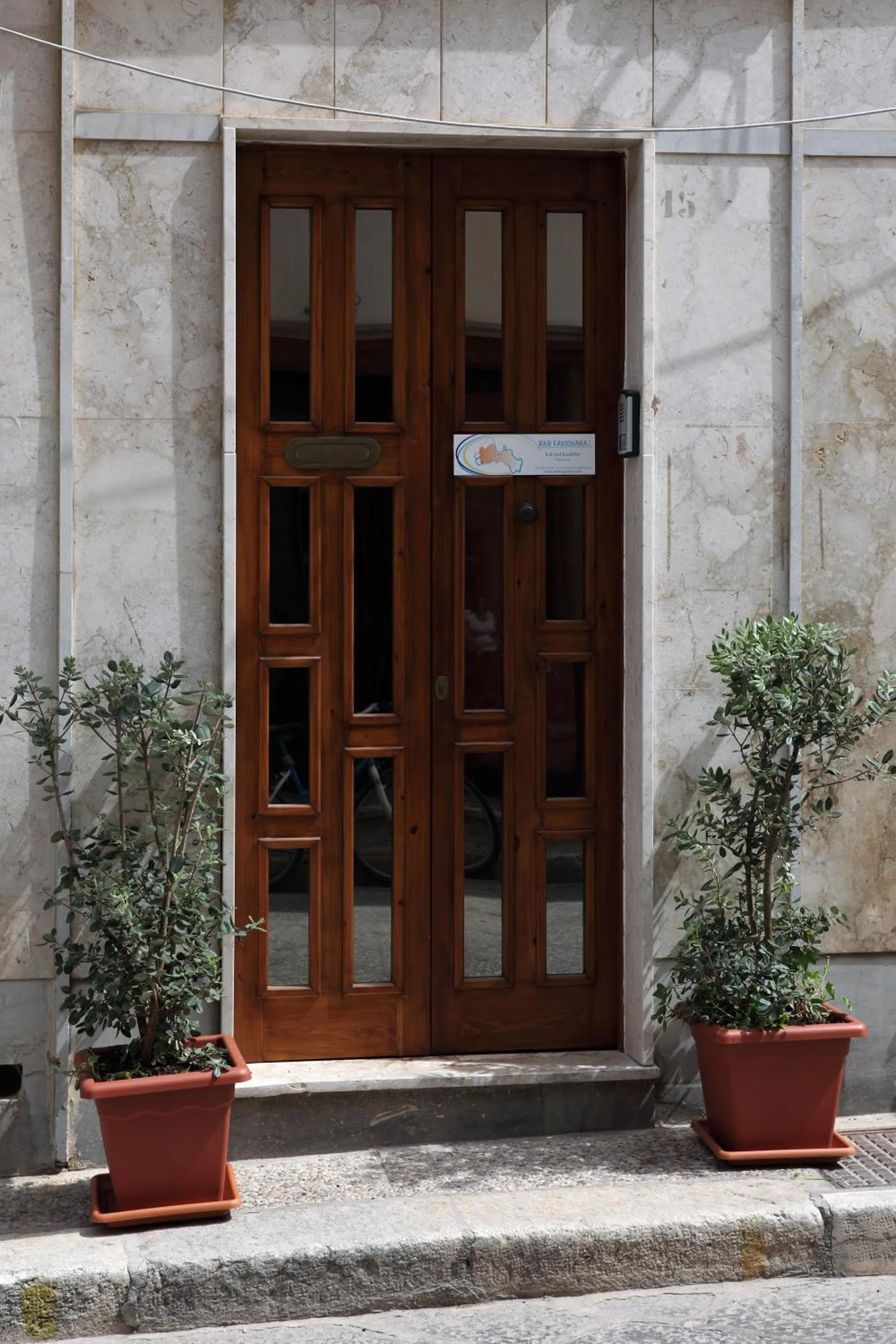 Facade/entrance in B&B Favignana
