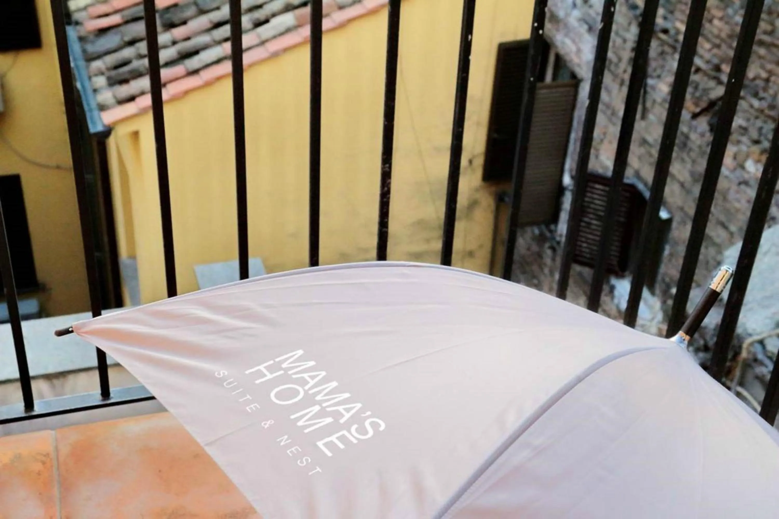 Decorative detail, Bed in Mama's Home Rome