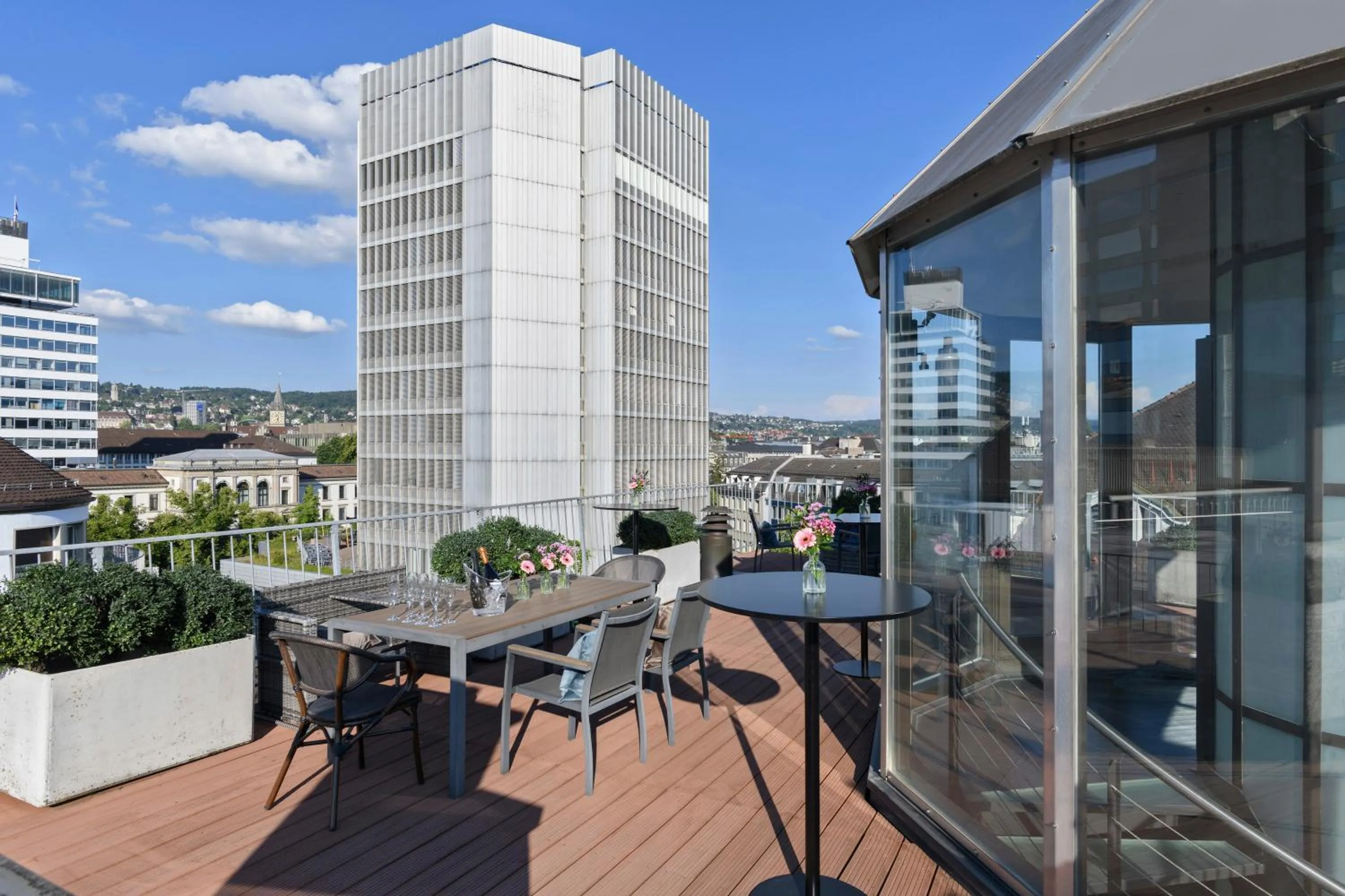 Balcony/Terrace in VISIONAPARTMENTS Brandschenkestrasse