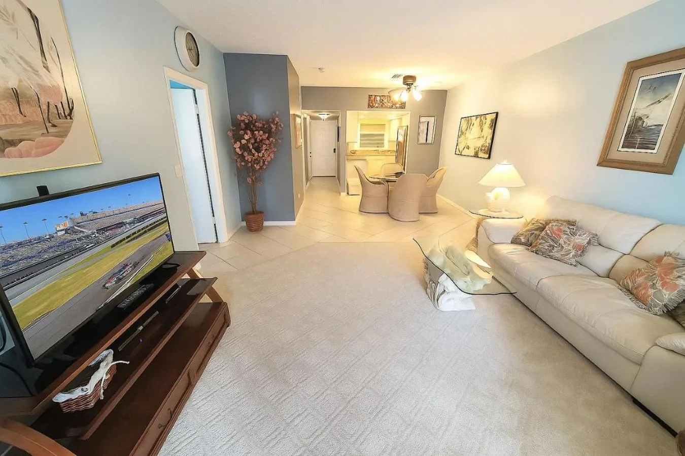 TV and multimedia in Welcome to Oasis #21 Your Coastal Retreat in Daytona Beach Shores-Walk To The Beach